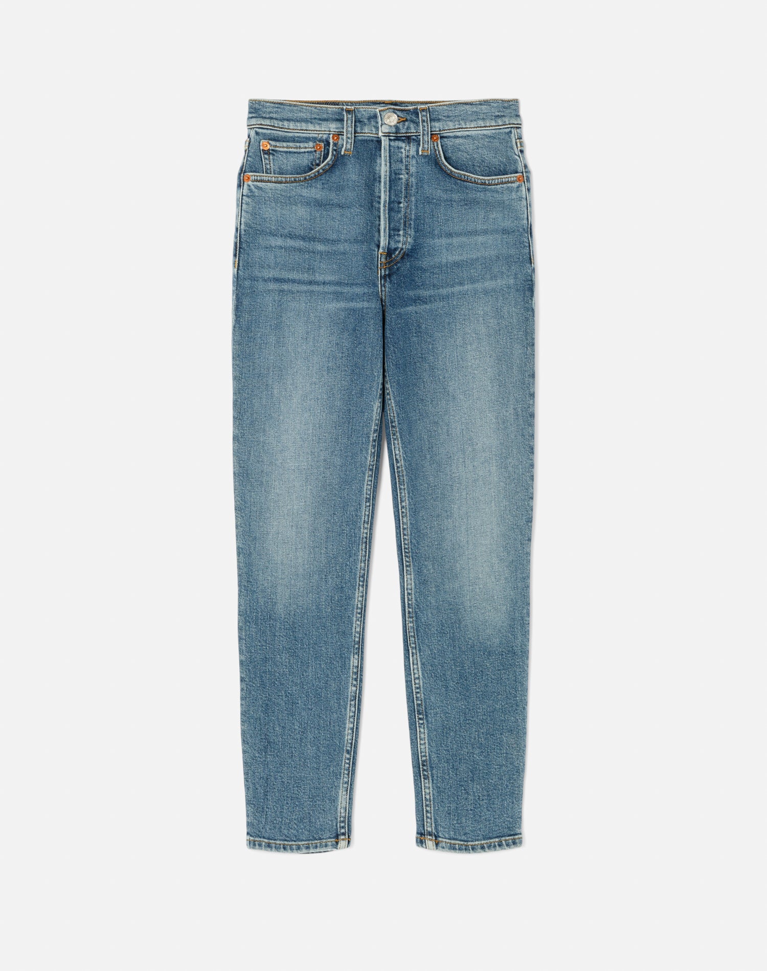 Comfort Stretch High Rise Ankle Crop - Mid 70s