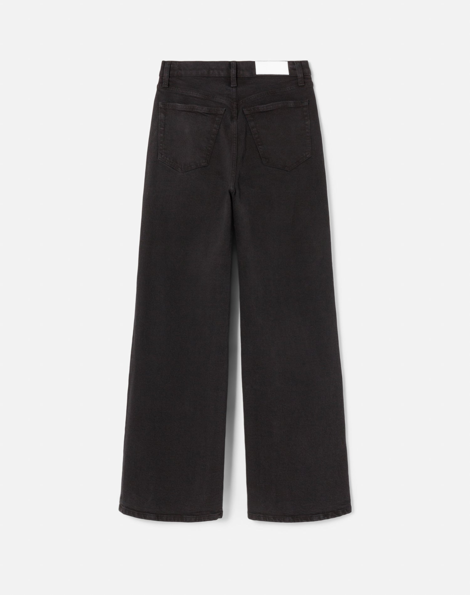 Comfort Stretch High Rise Wide Leg Crop - Black