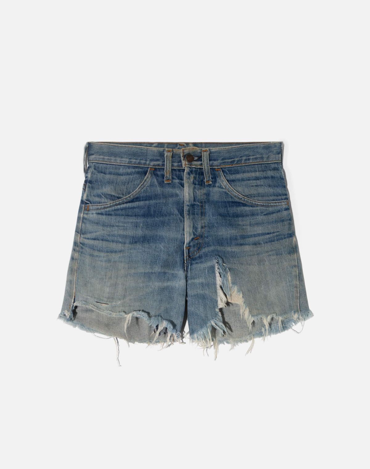 Vintage 70s Shredded and Repaired Levi's Cutoff Short -#1796