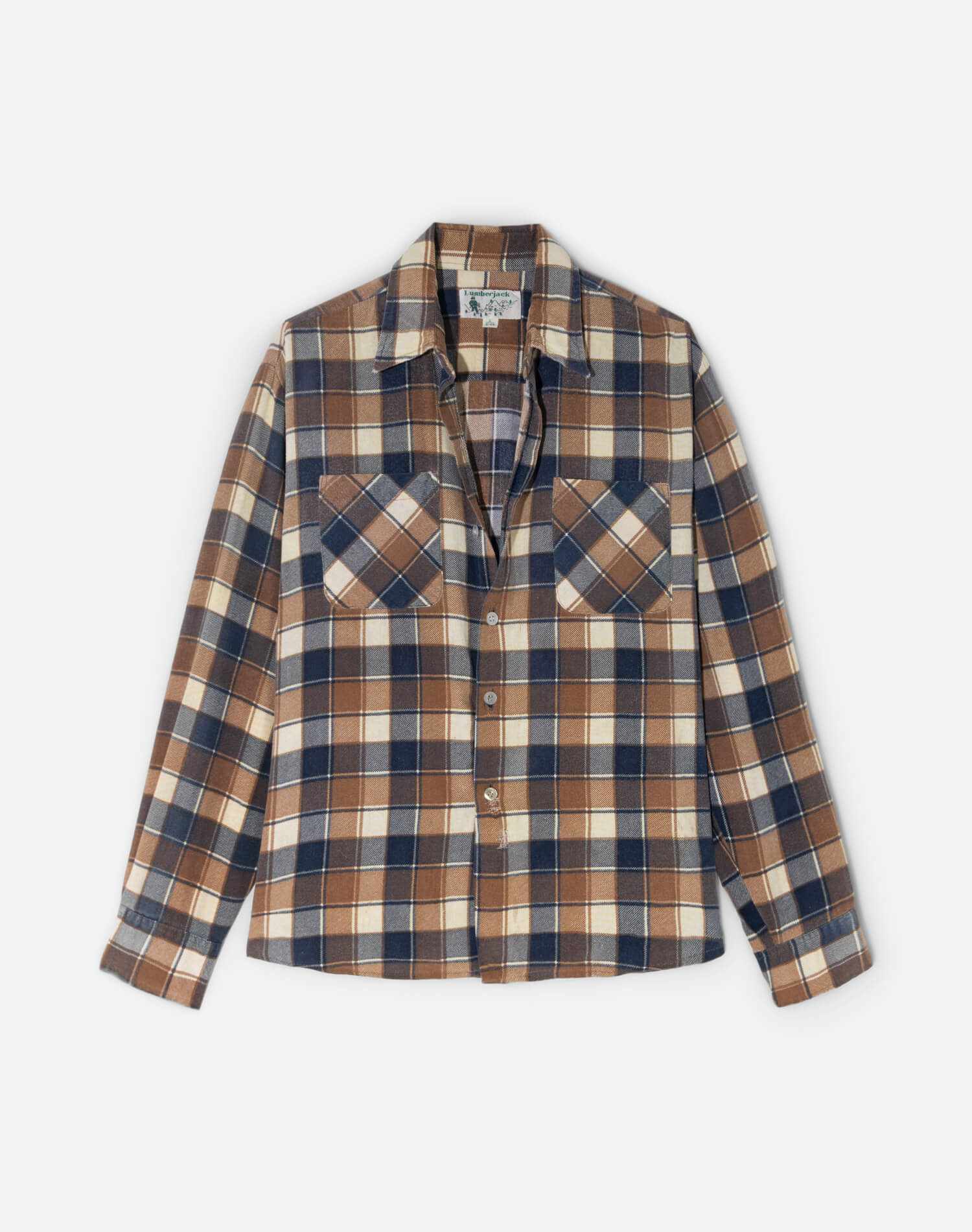 Vintage 90s Cotton Flannel Shirt -#1811