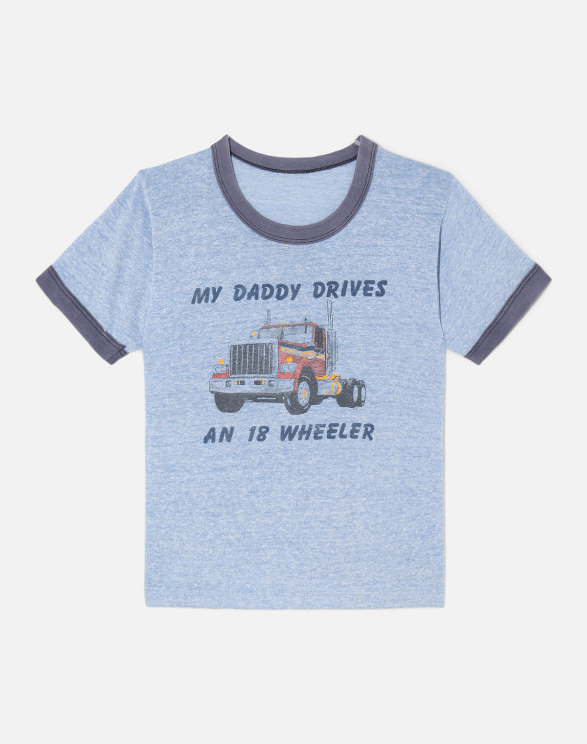 Vintage 80s 18 Wheeler Tee -#2051
