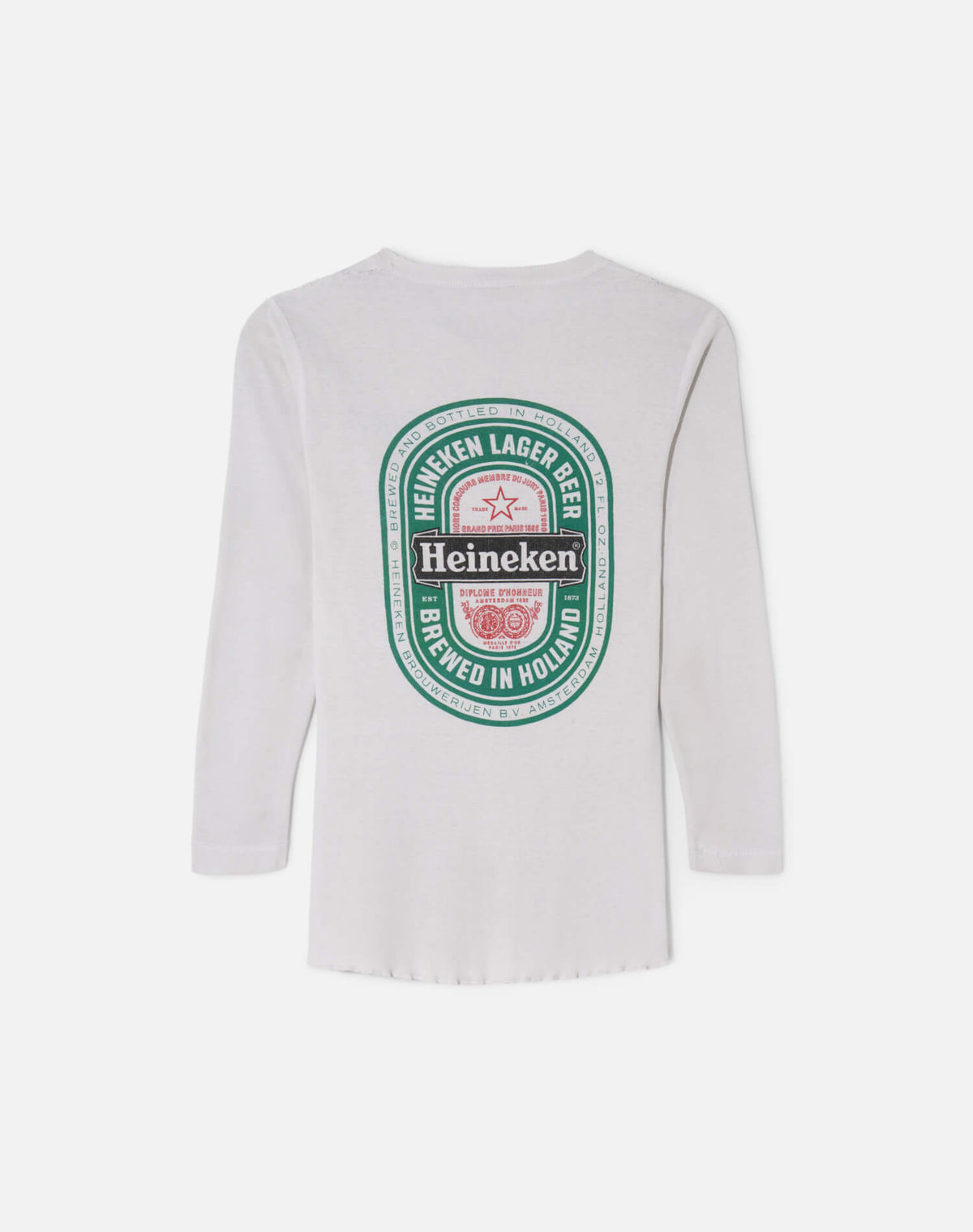 Vintage 80s Heineken Henley Tee -#2013