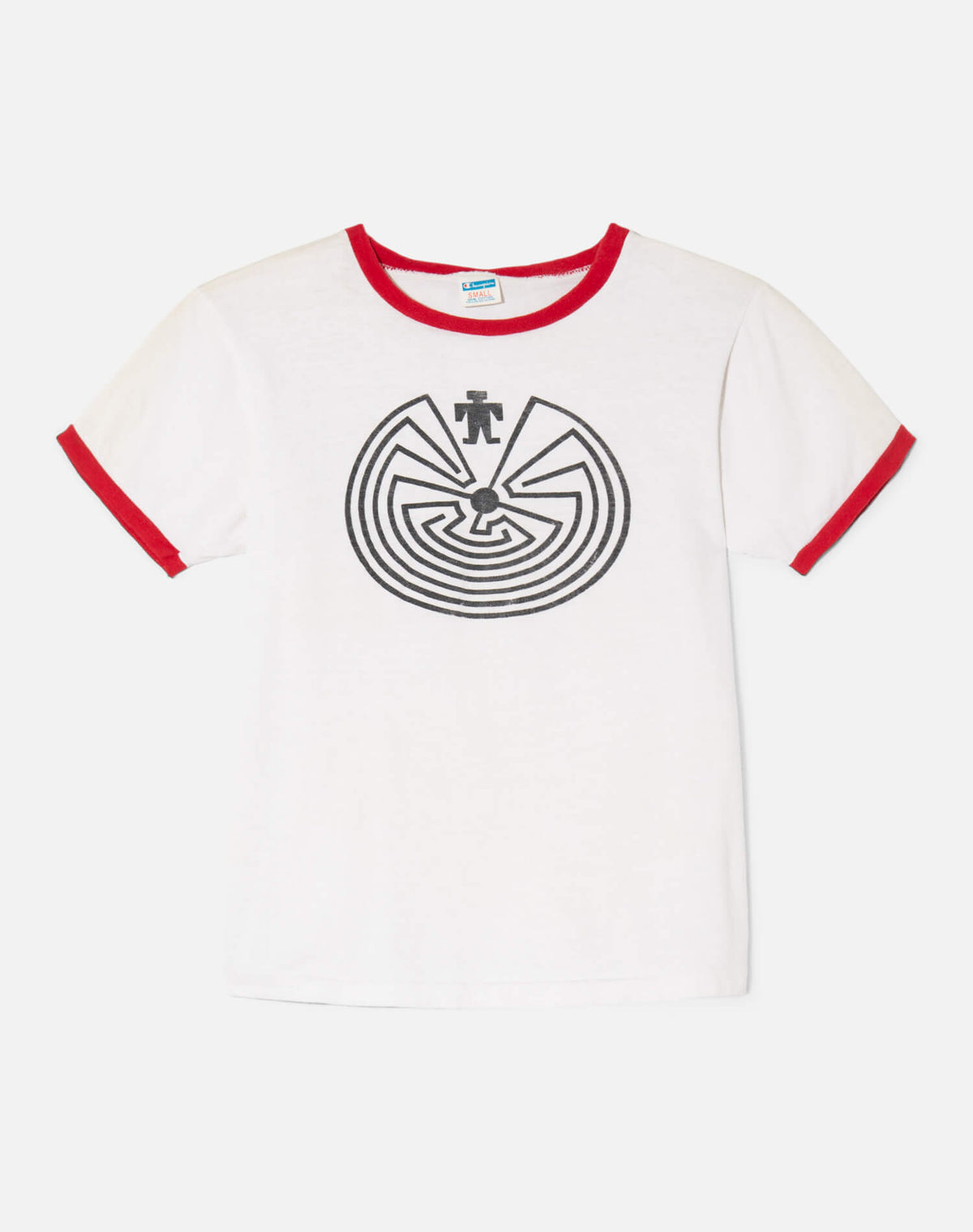 Vintage 80s Champion Maze Tee -#2025
