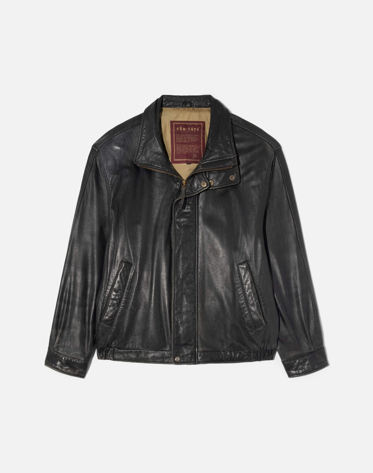 Vintage 80s Leather Bomber  -#2054
