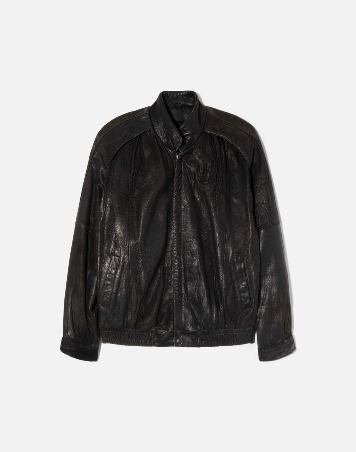 Vintage 80s Leather Bomber -#2055