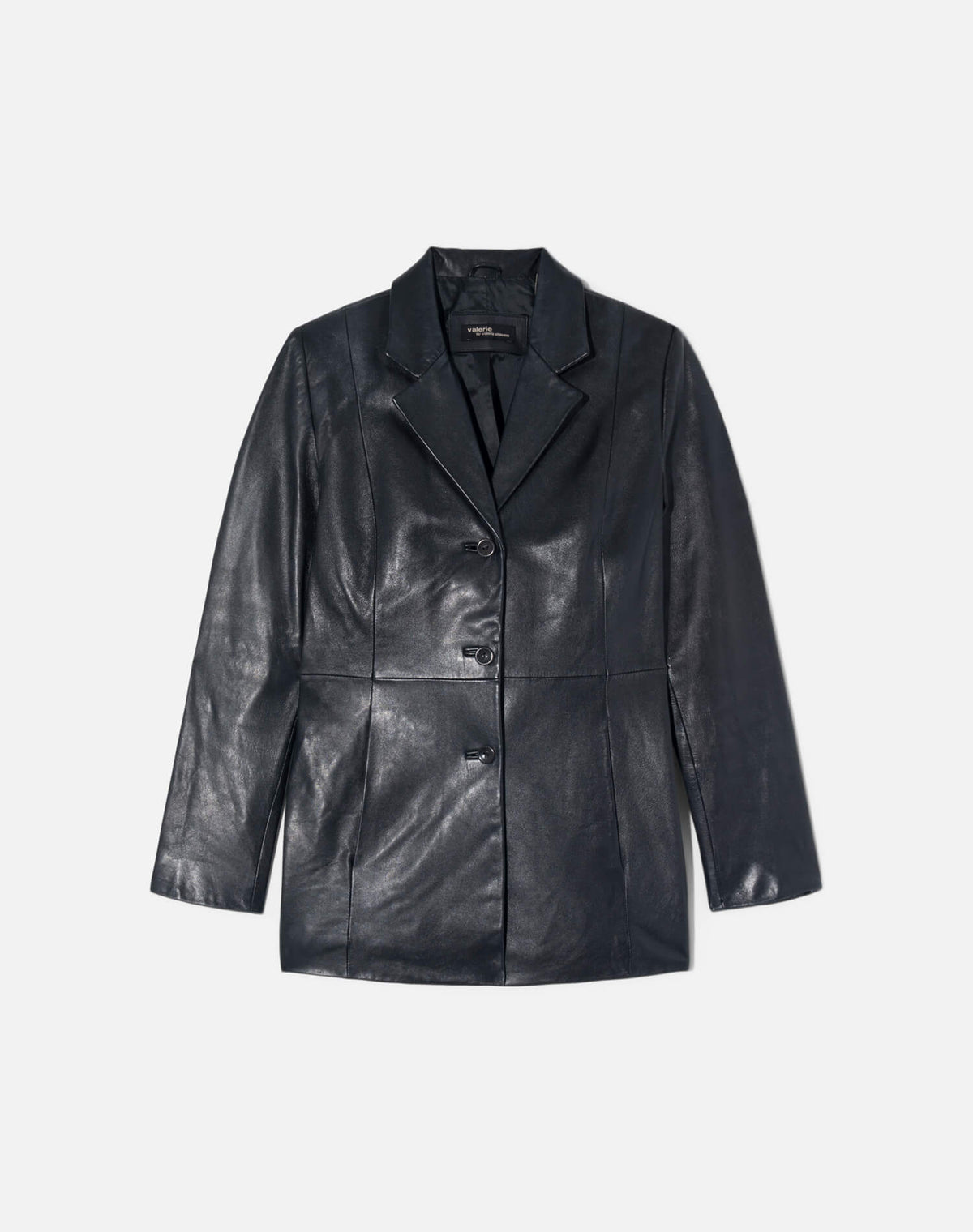 Vintage 90s Leather Blazer -#2056