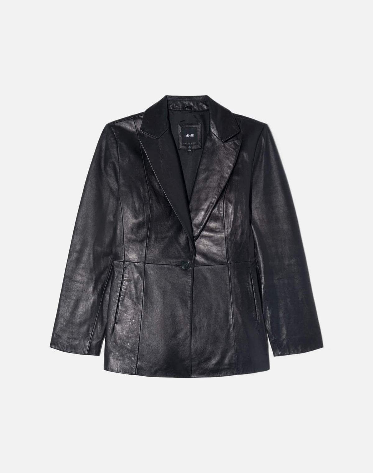 Vintage 90s Leather Blazer -#2057