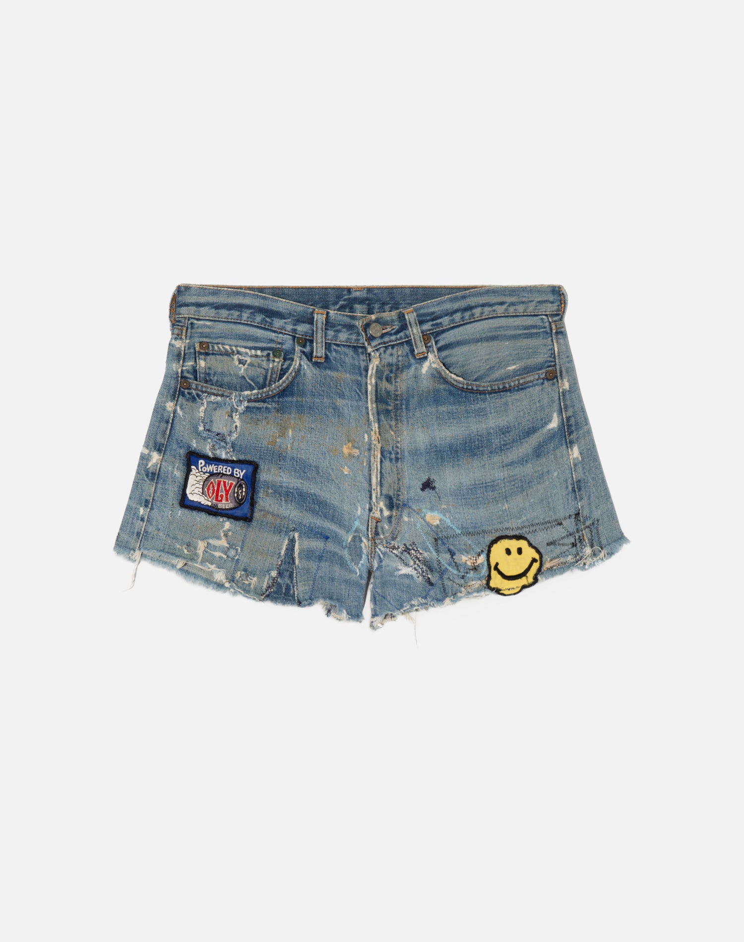 Vintage 60s Levi's Single Stich Selvedge Patchwork Cutoffs - #1573