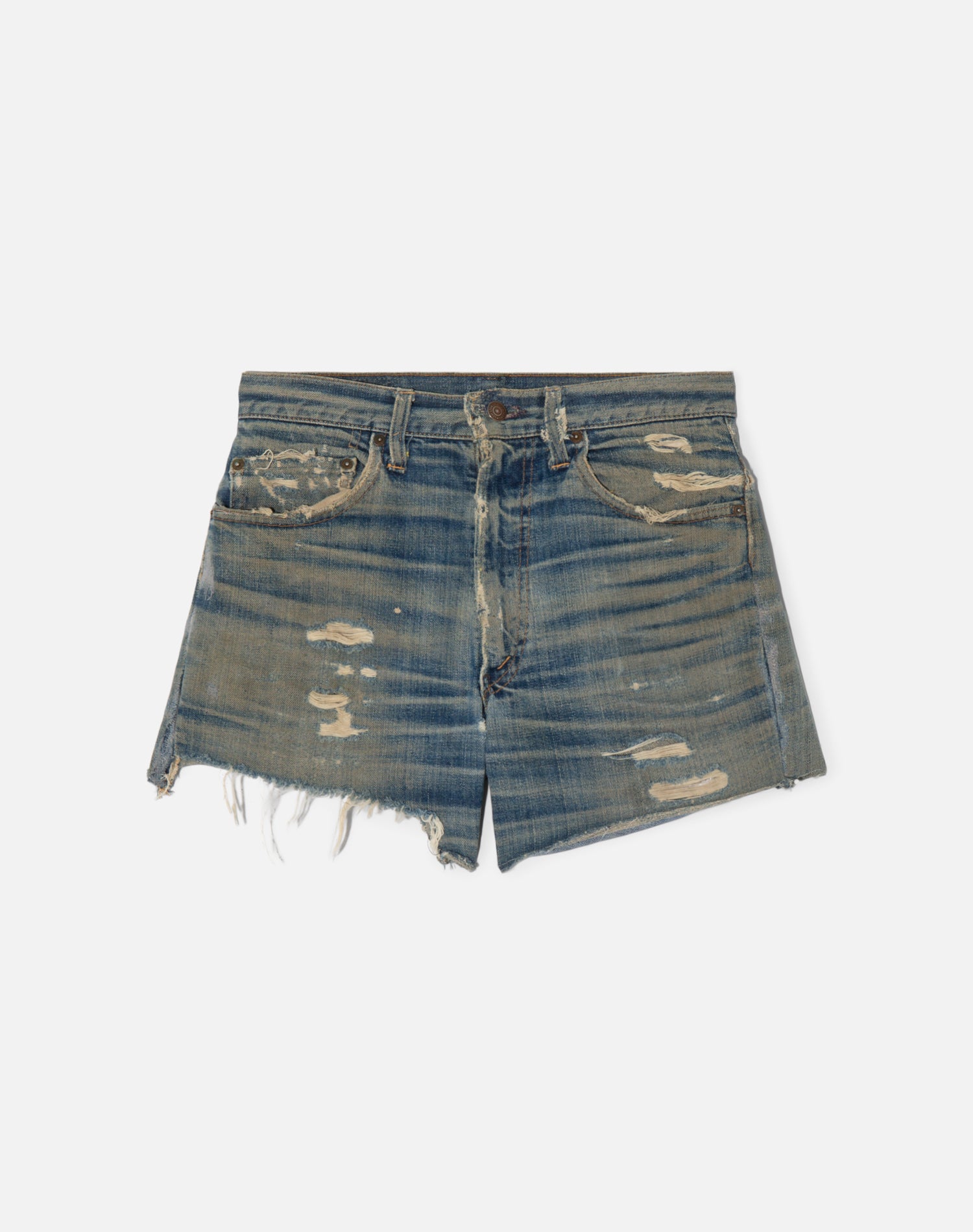 Vintage 60s Levi's Single Stich  Patchwork Cutoffs - #1574
