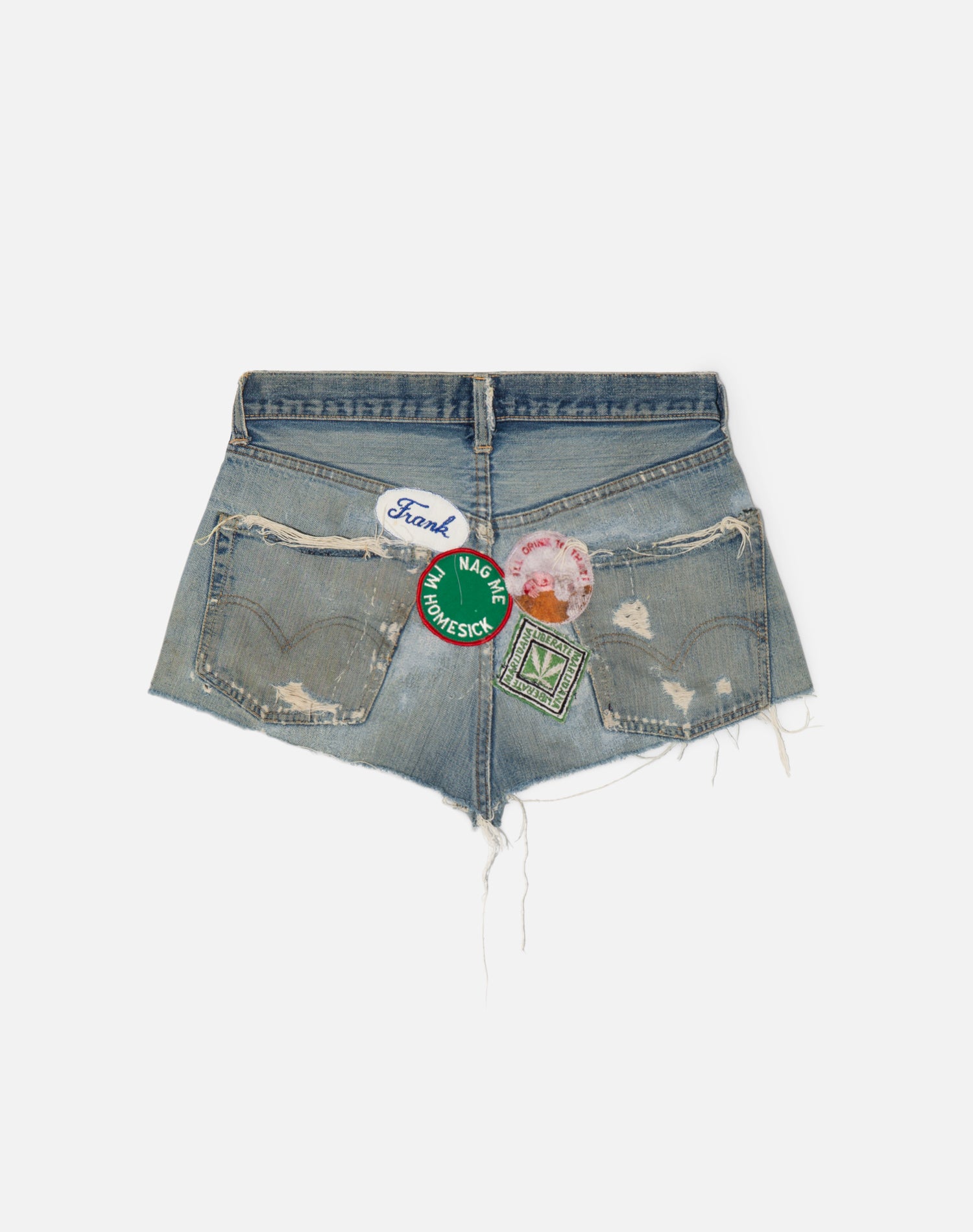 Vintage 60s Patched Big E Levi's 501 Cutoffs - #1575