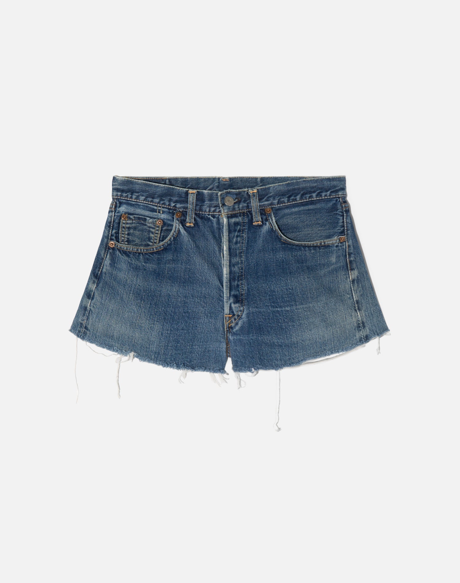 Vintage 60s Big E Selvedge Levi's Single Stitch Cut Off - #1597