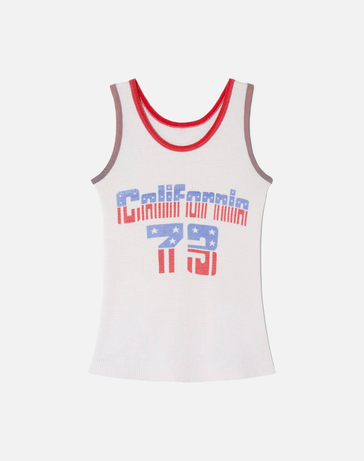 Vintage 70s California Waffle Tank - #1495