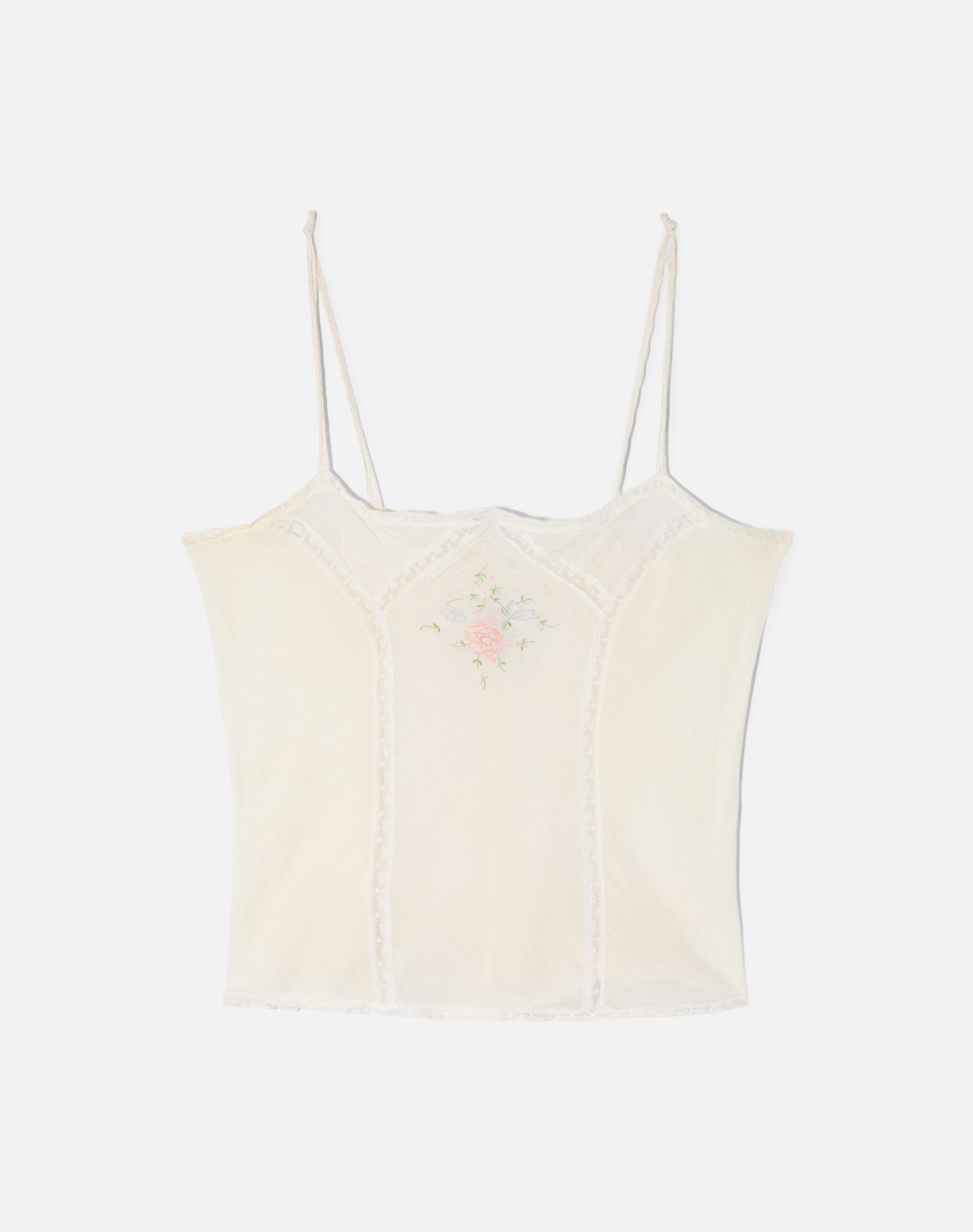 Vintage 70s Embroidered Cotton Top - #1523