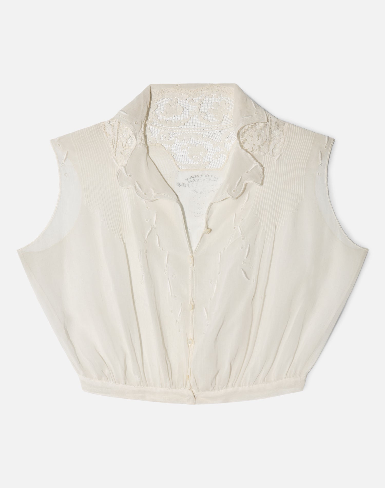 Vintage Edwardian Era Cotton Top - #1524