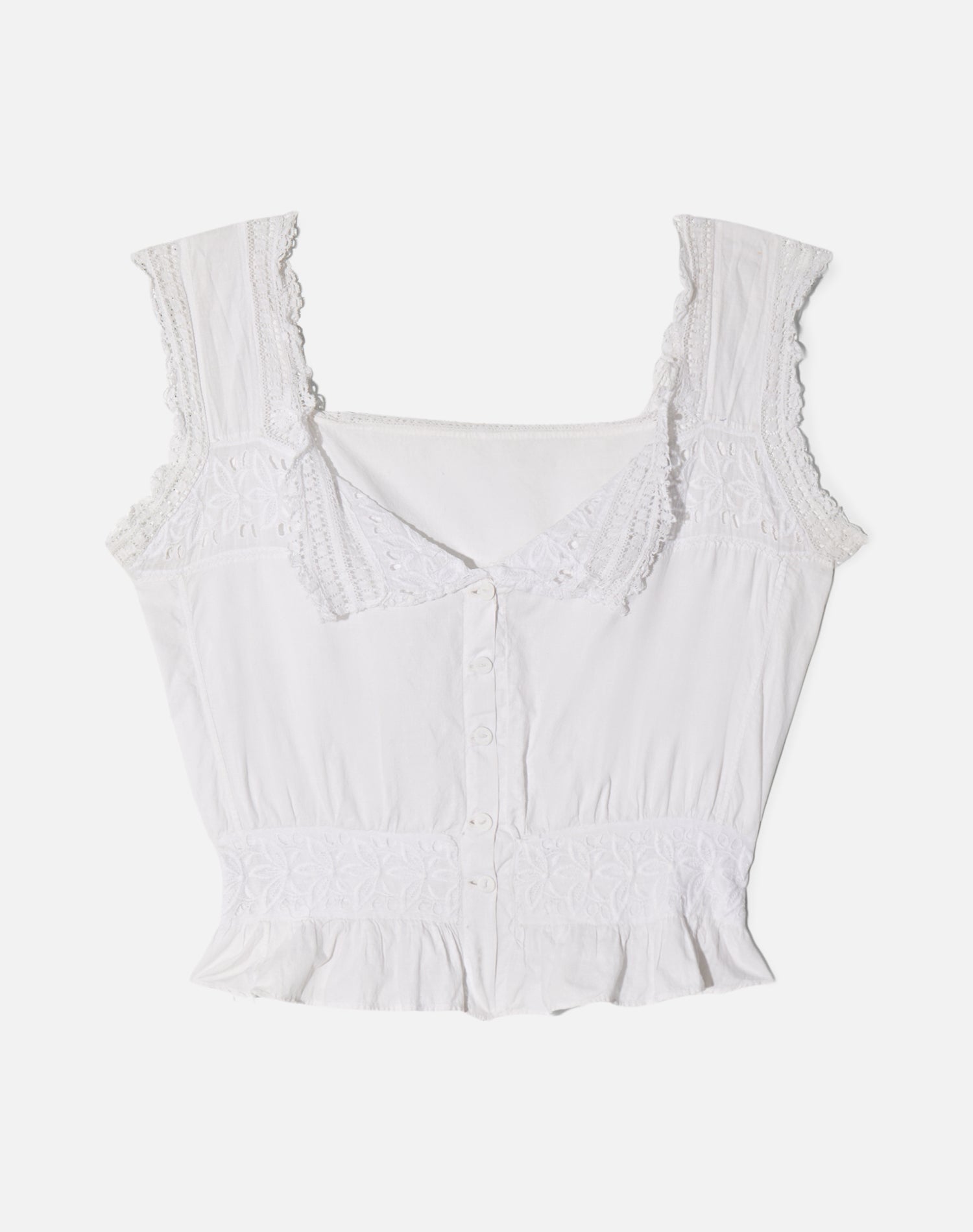 Vintage Edwardian Era Cotton Top - #1526
