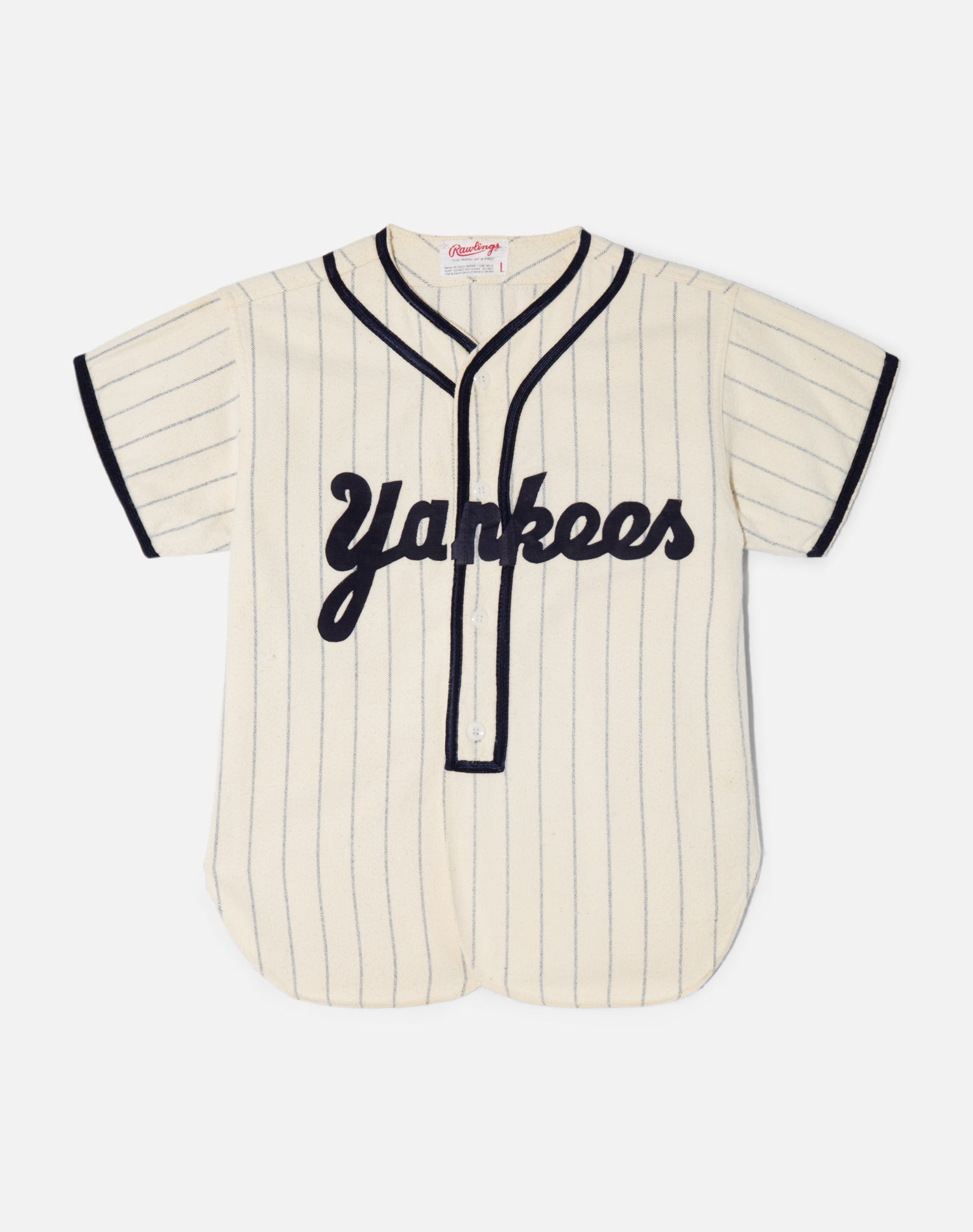 Vintage 80s Flannel Yankees Jersey - #1556