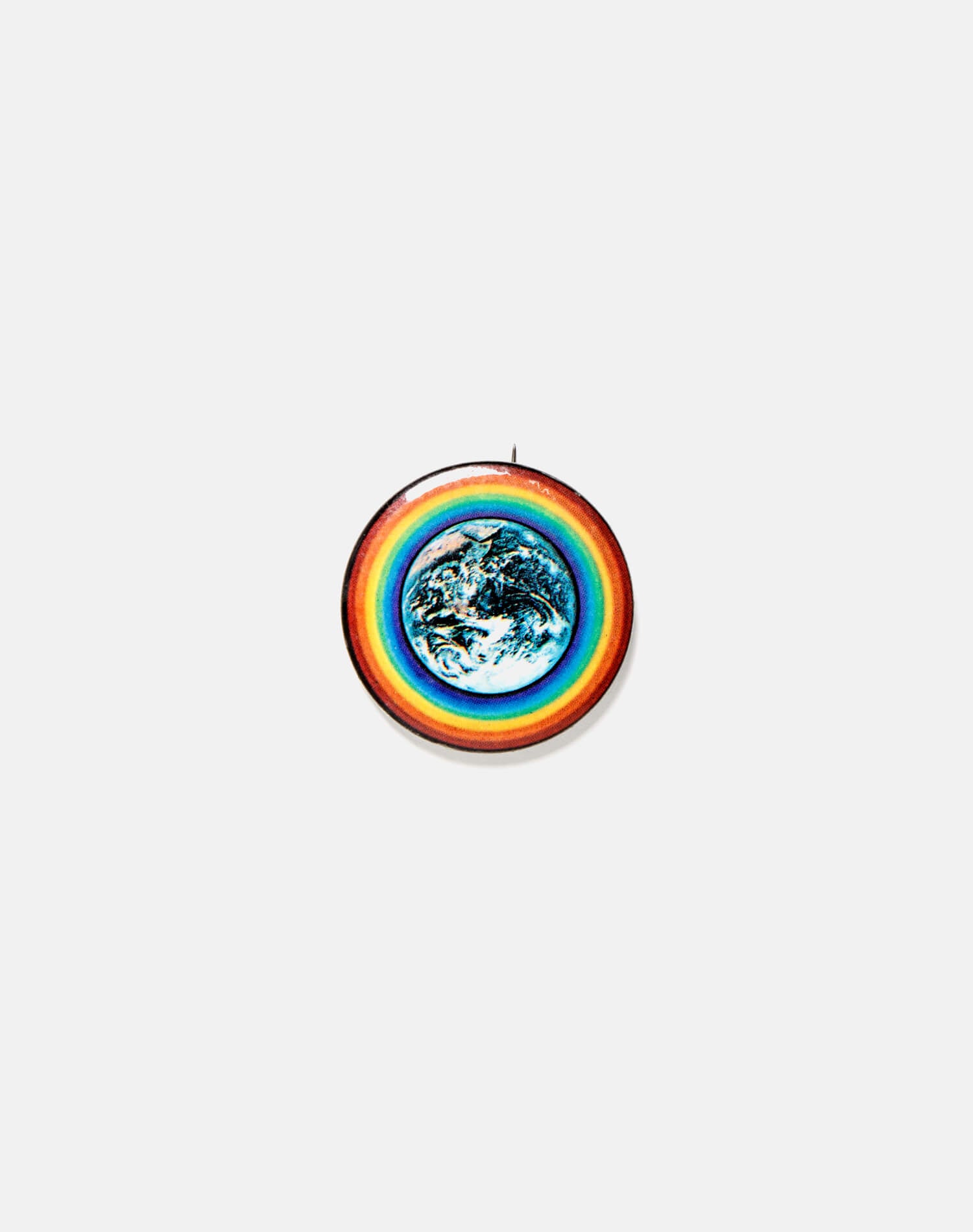 70s Rainbow Earth Pin