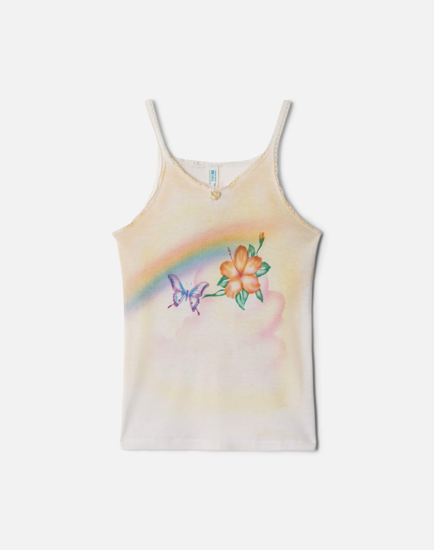 70s Airbrush Lace Baby Tank