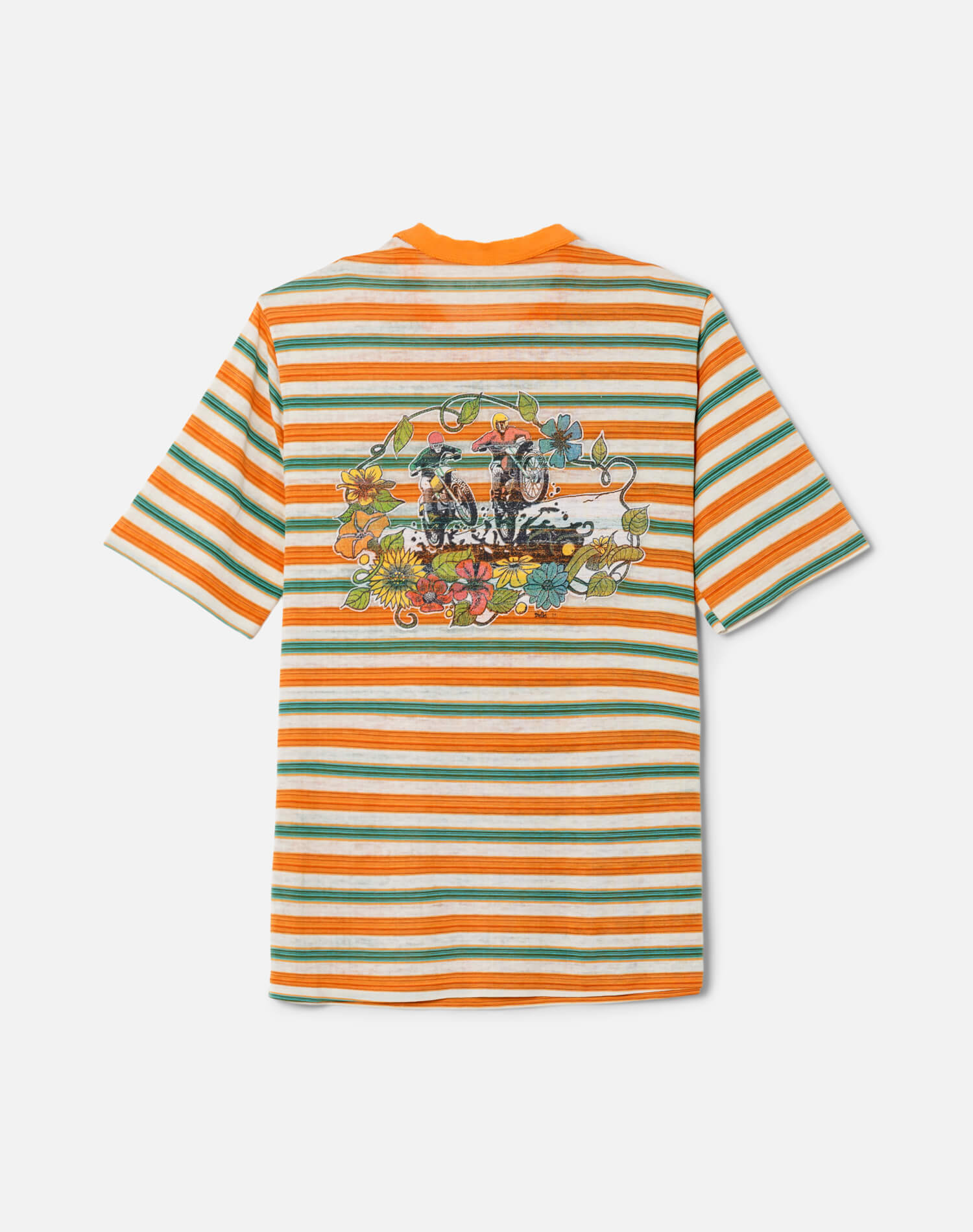 70s Double Sided Striped Surf Baggy Tee