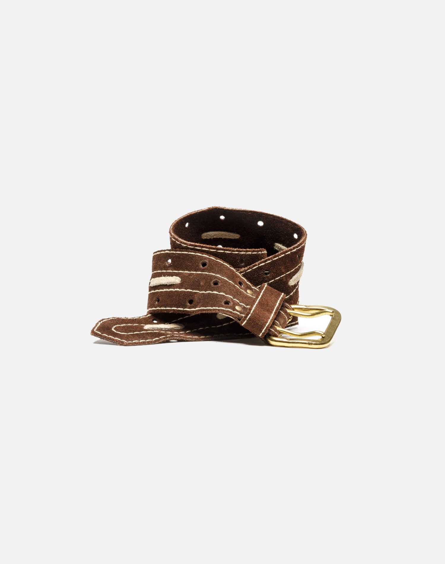 70s Two Tone Suede Belt