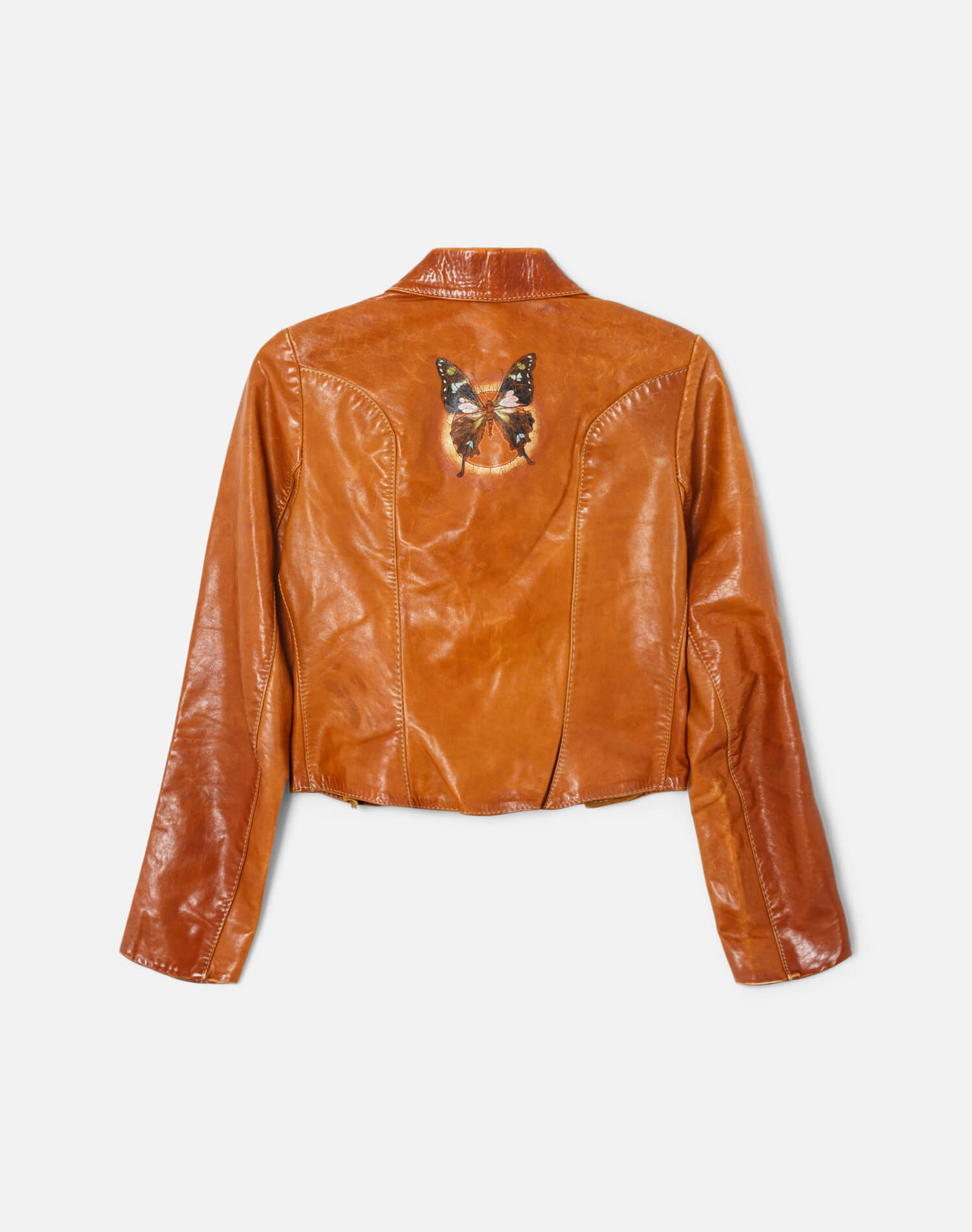 70s Glasswater Leather Jacket