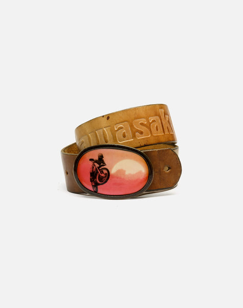 RE/DONE Vintage | 70s Kawasaki Belt with Enameled Buckle | Vintage