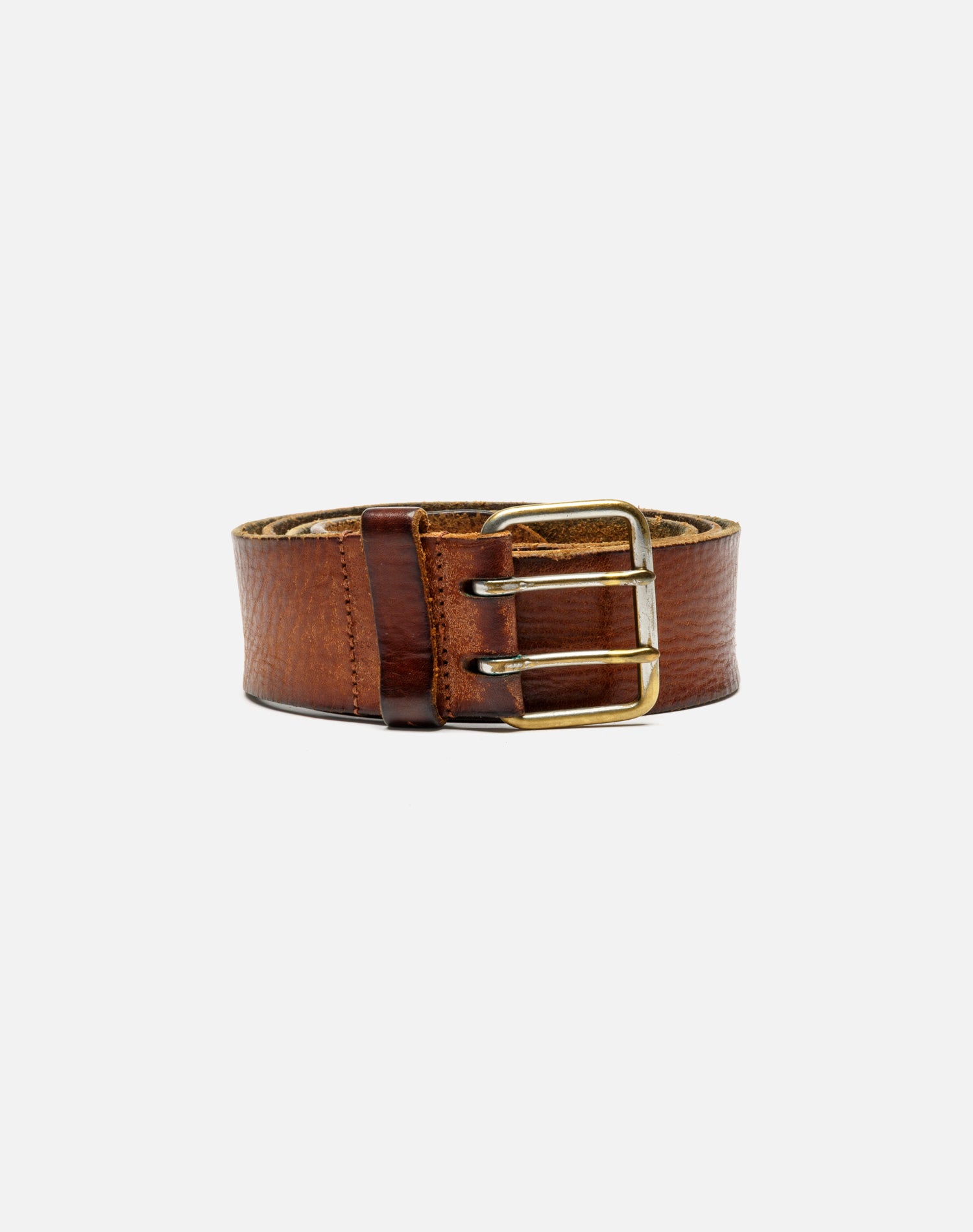 70s Leather Belt -#1001