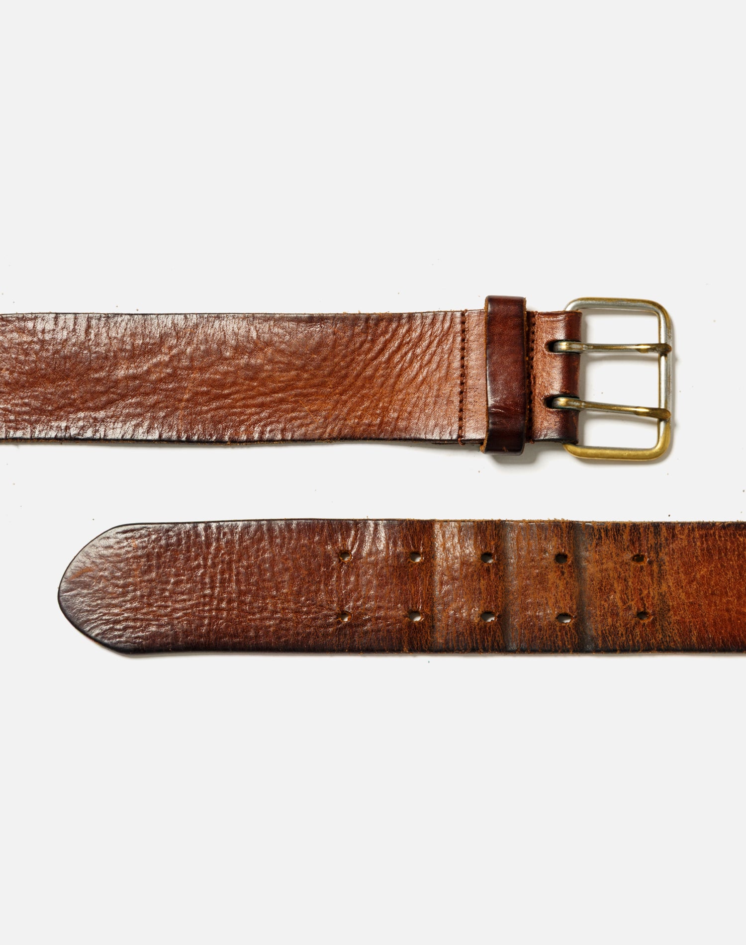 70s Leather Belt -#1001