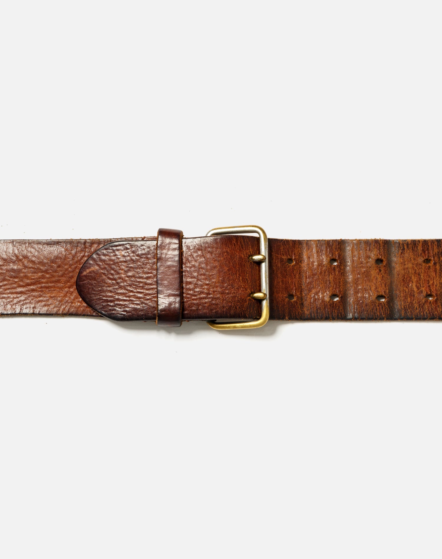 70s Leather Belt -#1001