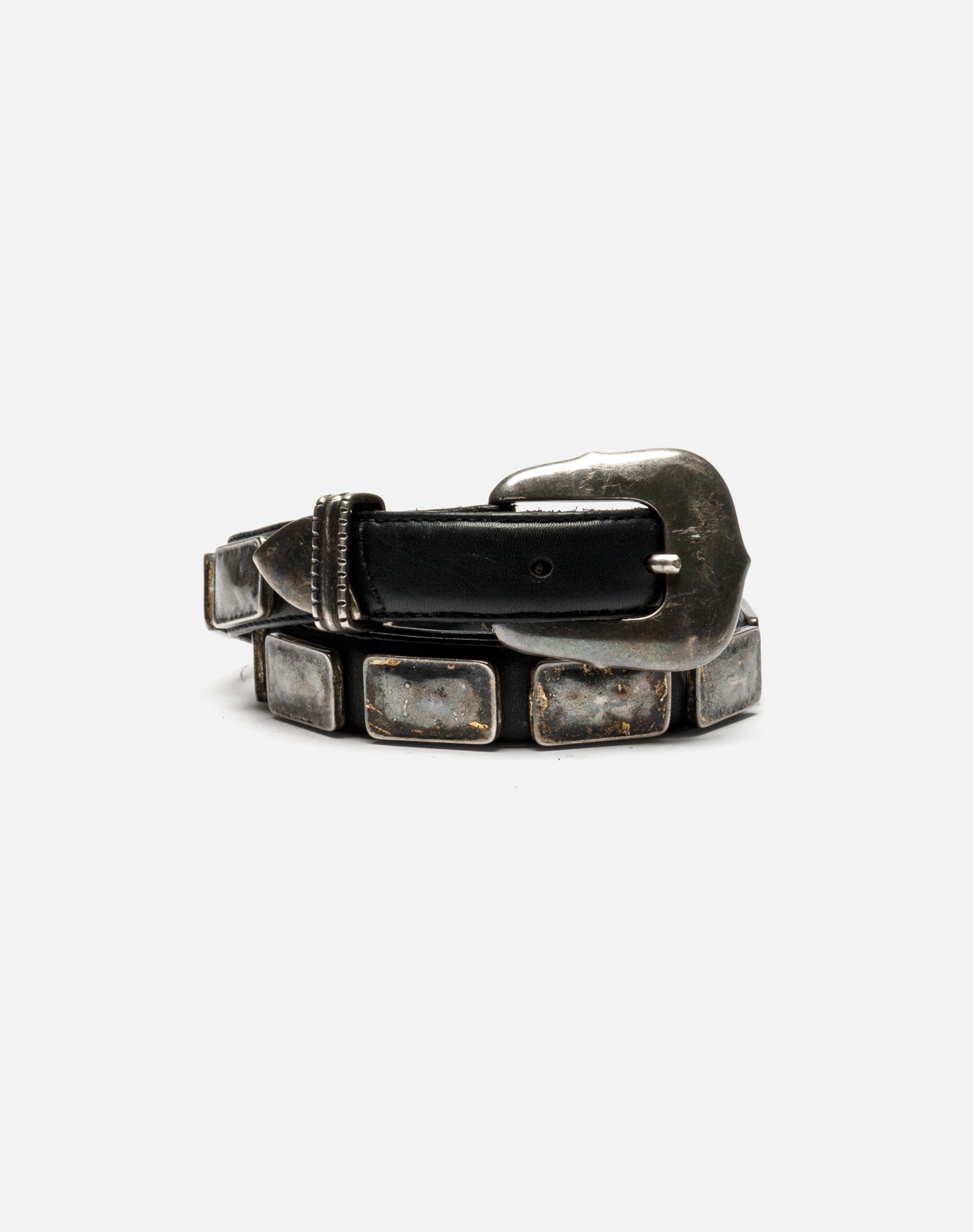80s Studded Leather Belt -#1005