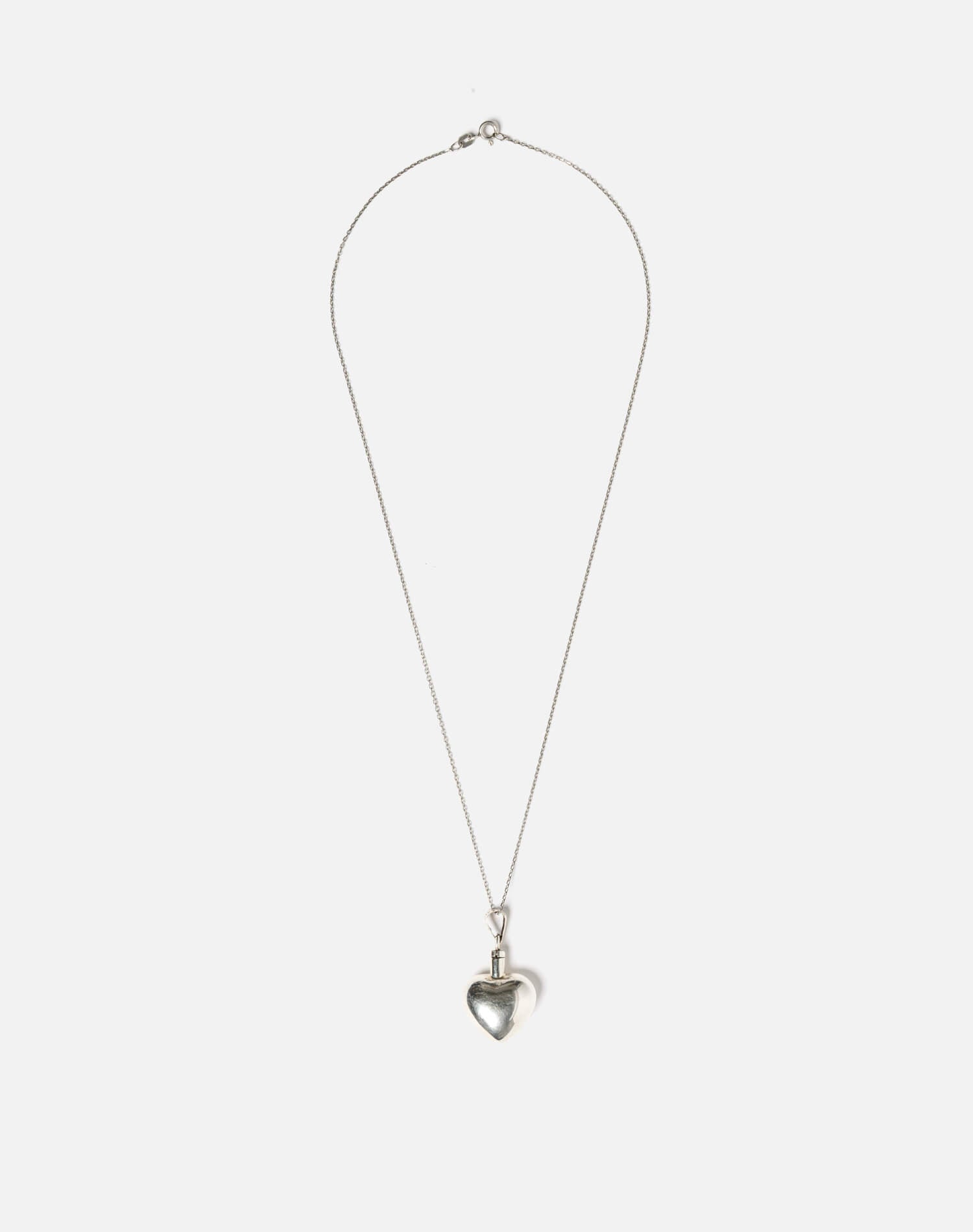 90s Medium Puffy Heart Necklace -#1045