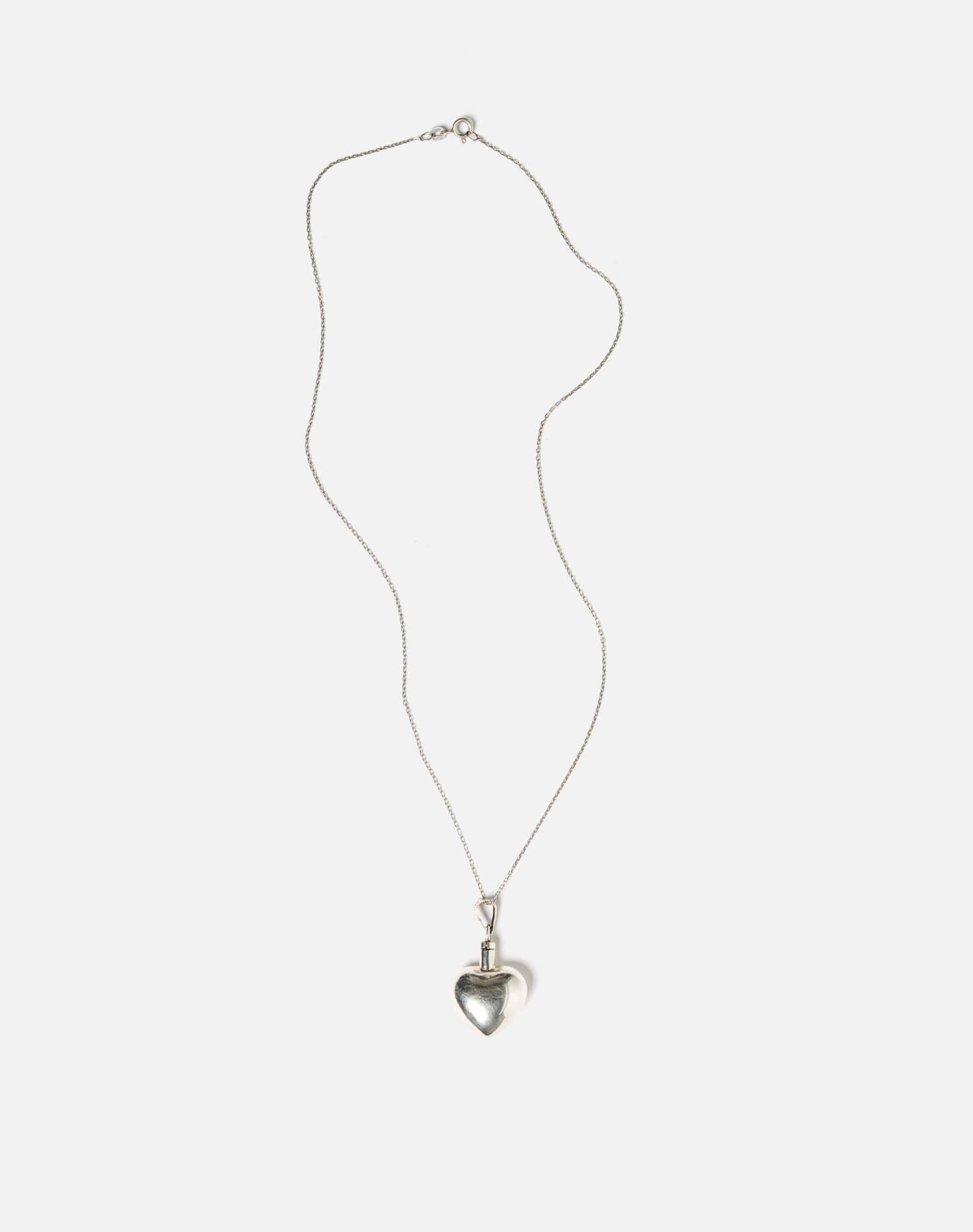 90s Medium Puffy Heart Necklace -#1045