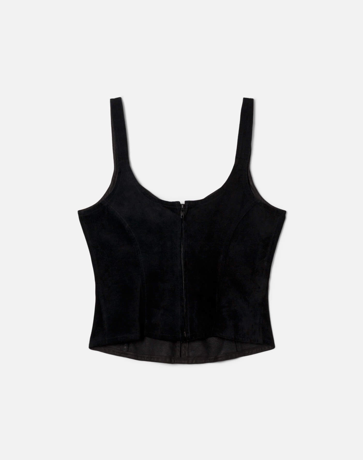 70s Suede Corset Top -#1260