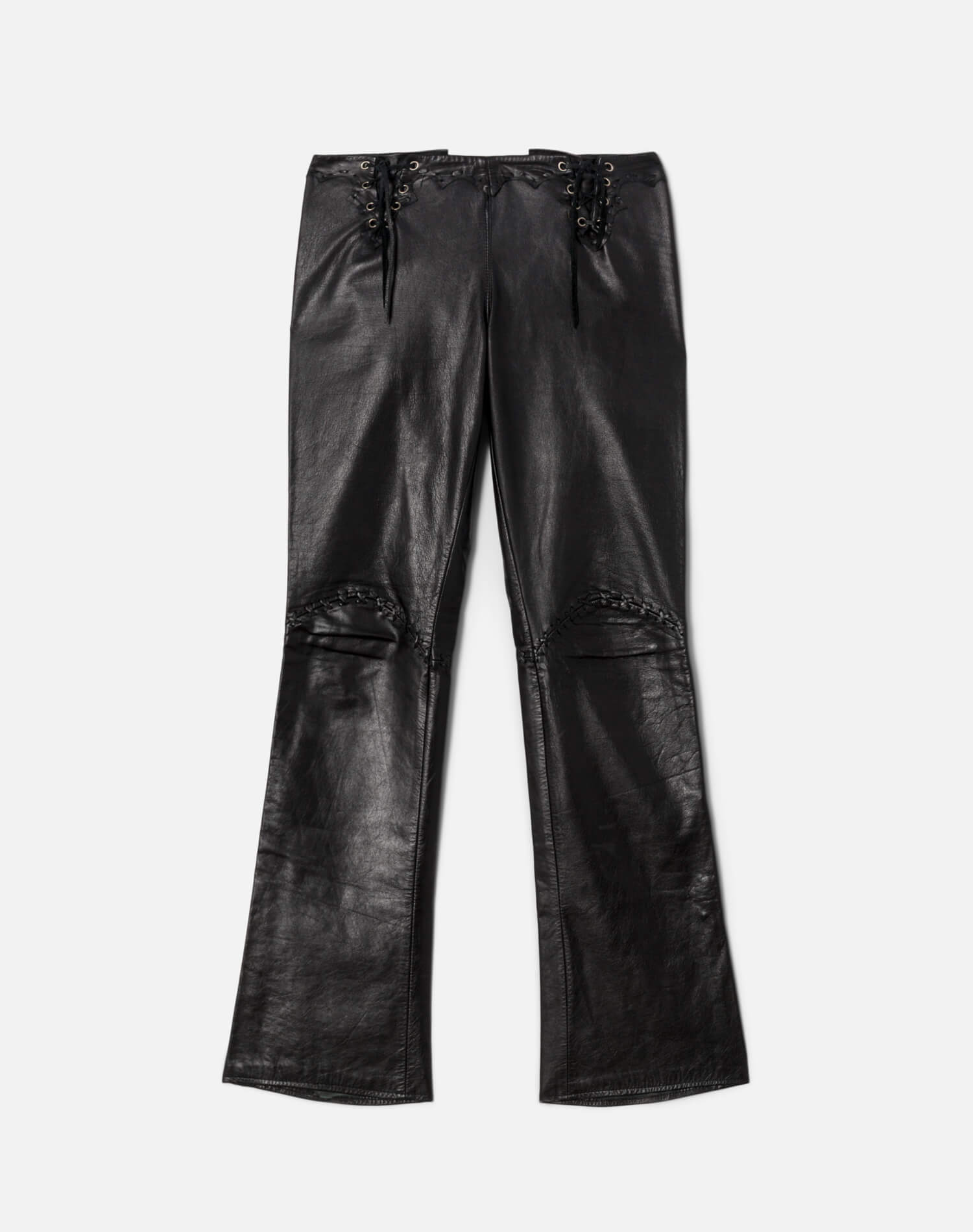 90s Leather Lace Up Pant -#1272