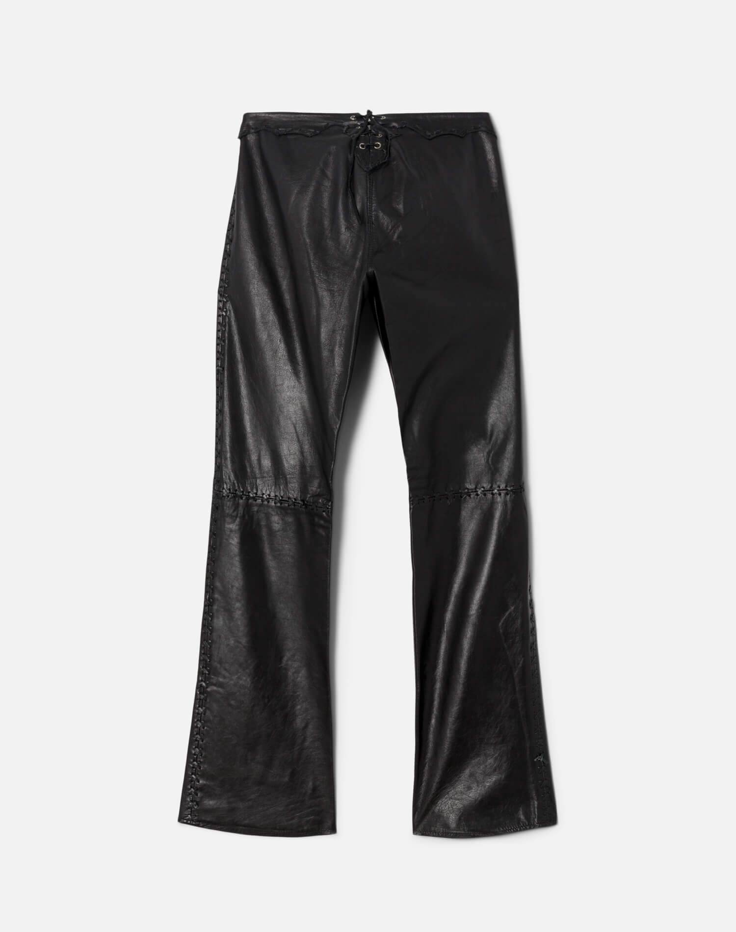 90s Leather Lace Up Pant -#1272