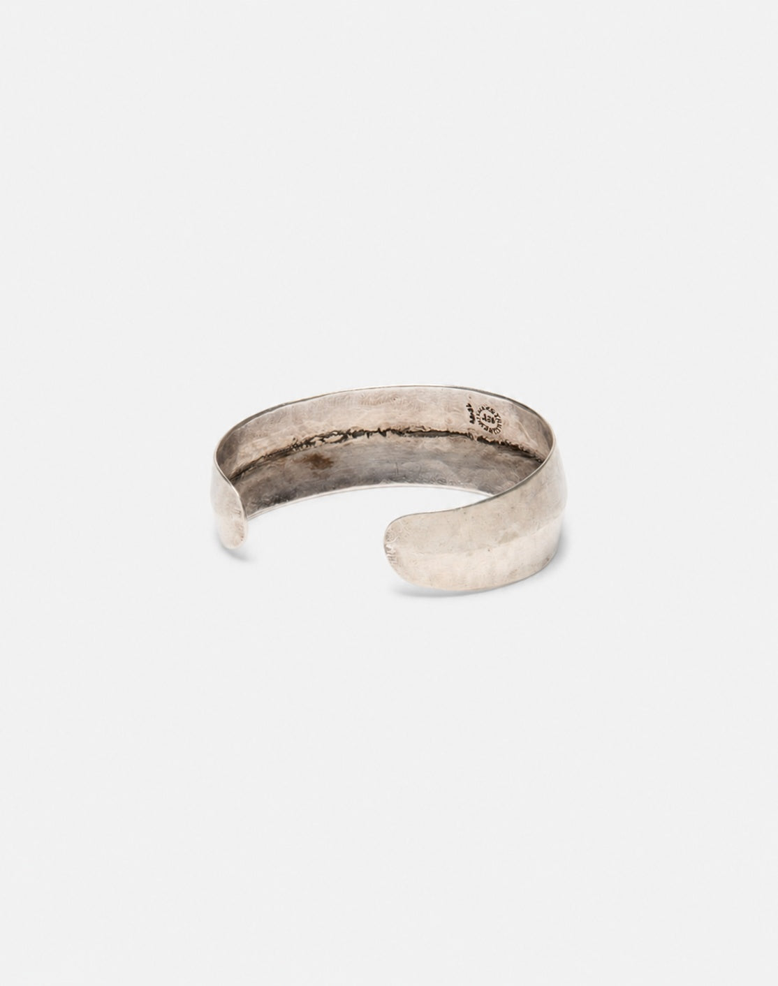 80s Ridged Sterling Cuff  -#1361