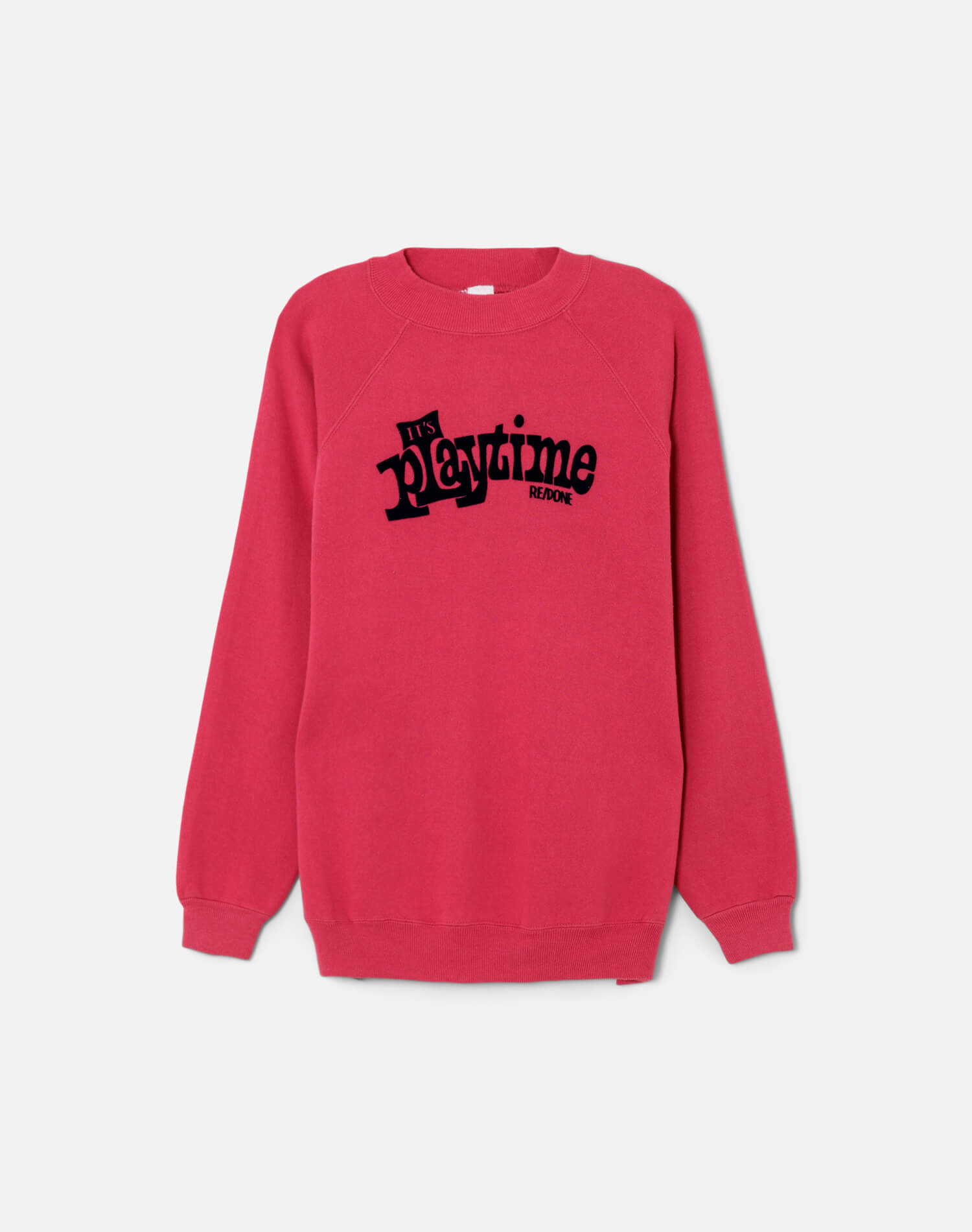 Upcycled "Playtime" Sweatshirt - Hot Pink