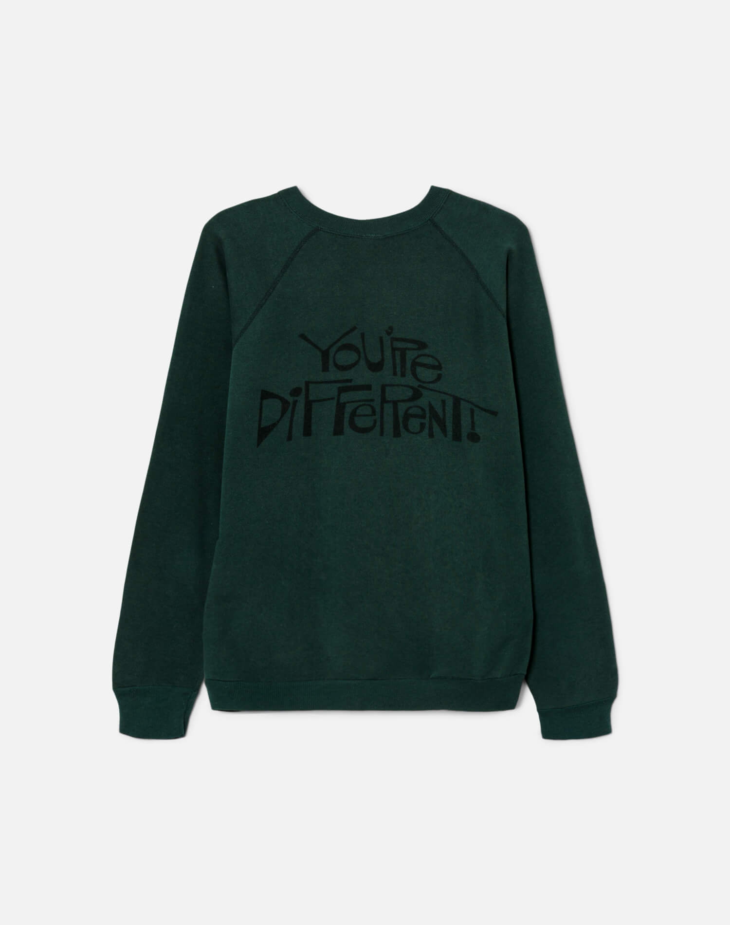 Upcycled "I Like You" Sweatshirt - Green