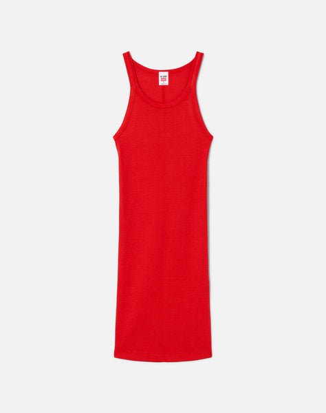 red ribbed mini dress Sail With Me Ribbed Mini Dress in Red