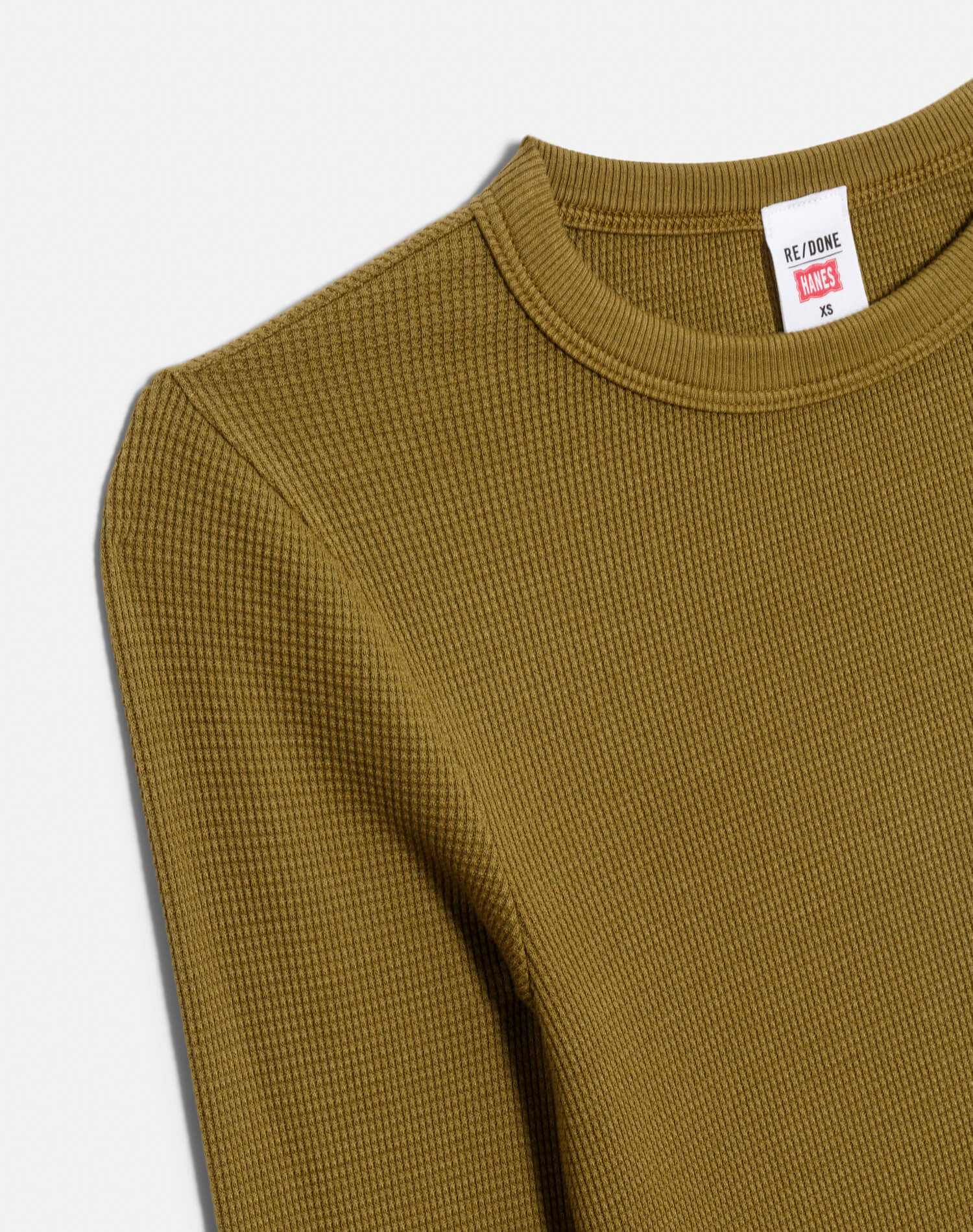 Hanes Waffle Baby Long Sleeve - Fatigue