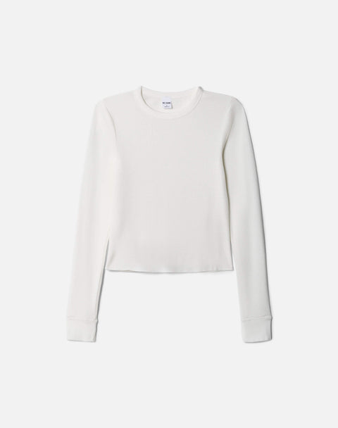 Hanes Waffle Baby Long Sleeve - Off White