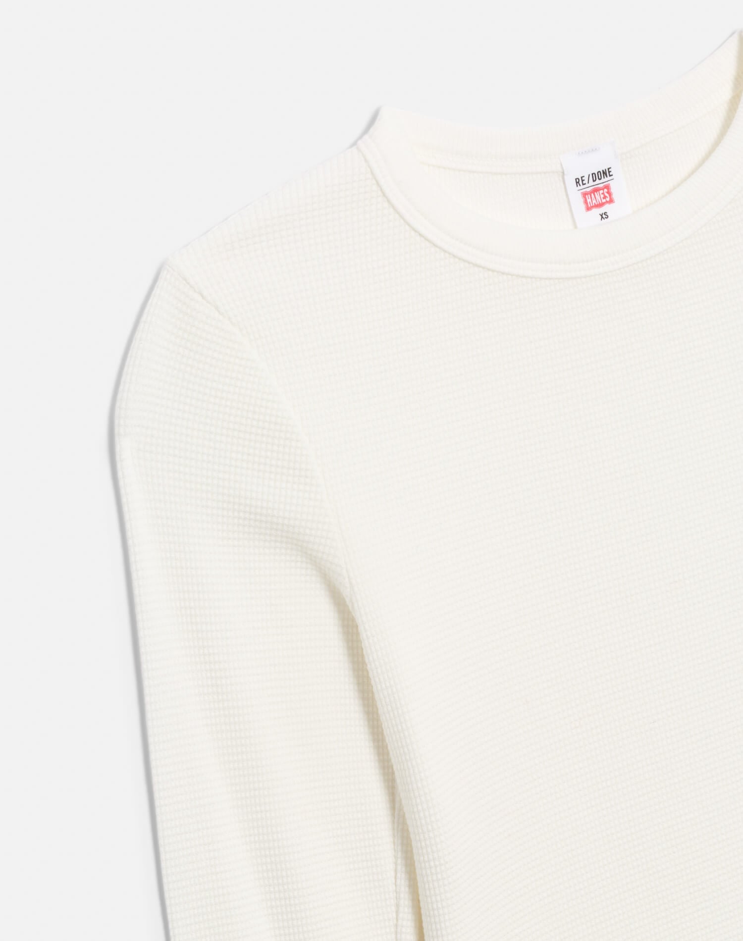 Hanes Waffle Baby Long Sleeve - Off White