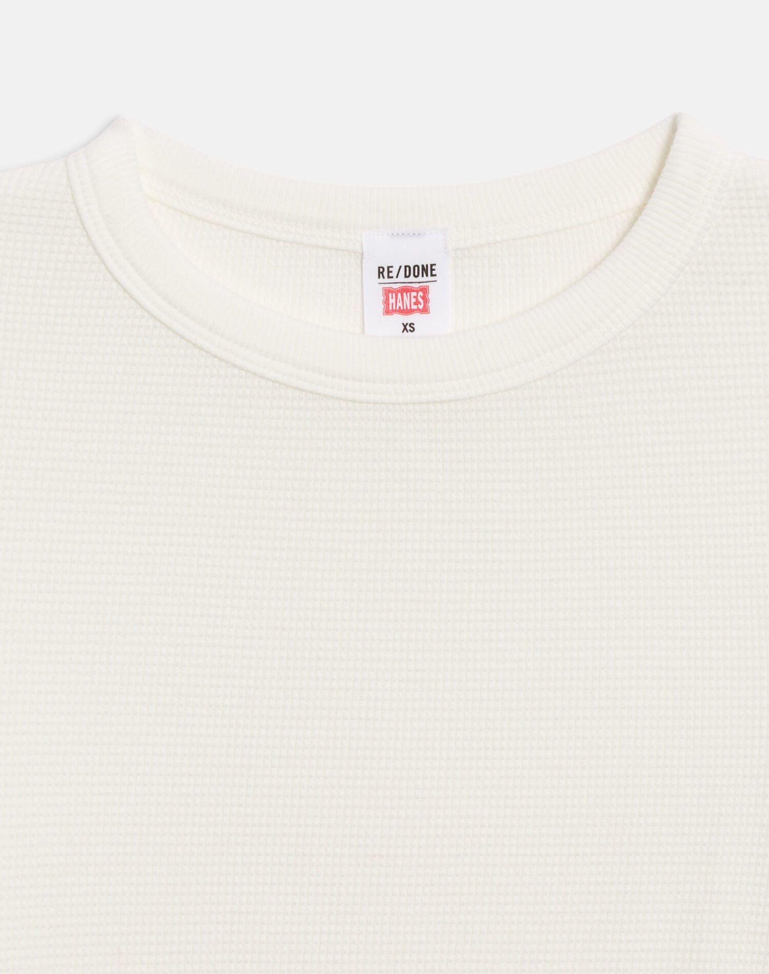 Hanes Waffle Baby Long Sleeve - Off White
