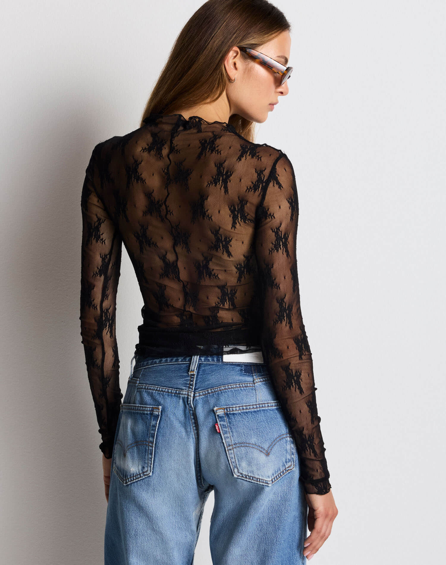 Rhytym Lace Long Sleeve - Black