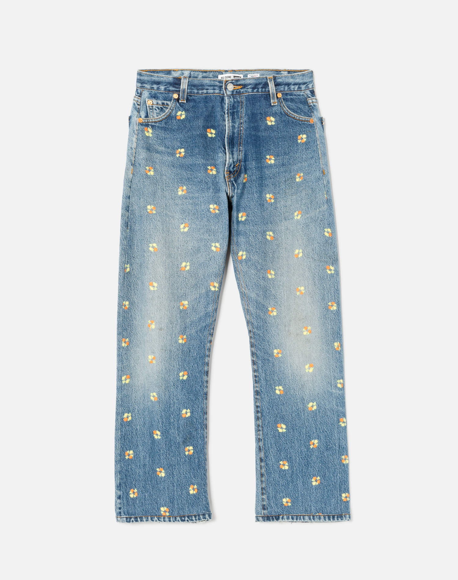 Levi's 70s Loose Flare in Indigo Floral – RE/DONE