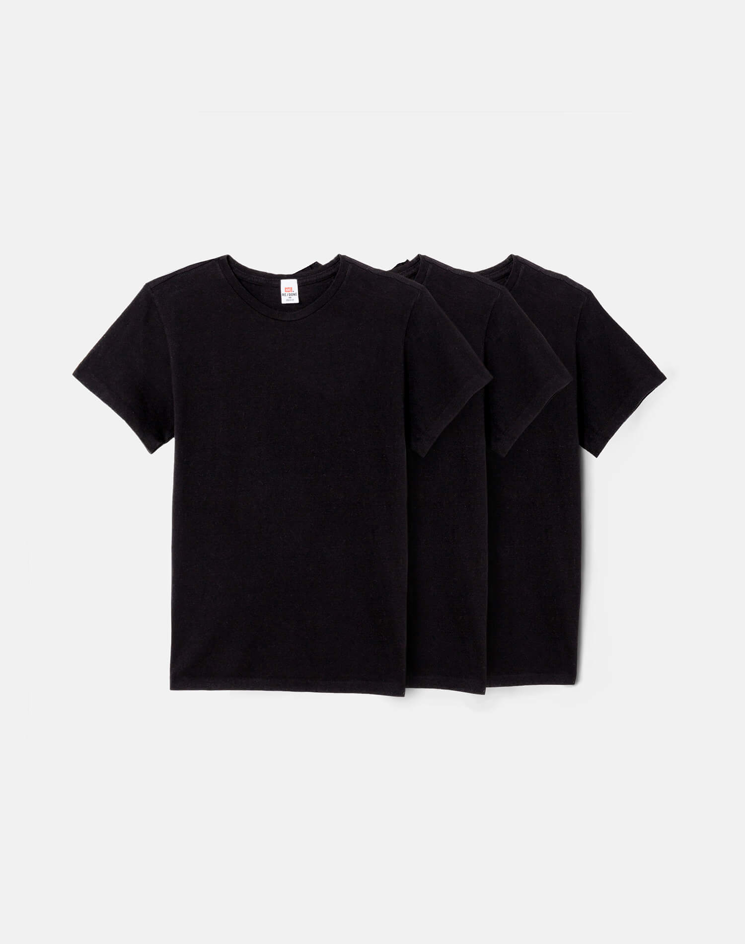 RE/DONE Hanes | Classic Tee 3 Pack in Black