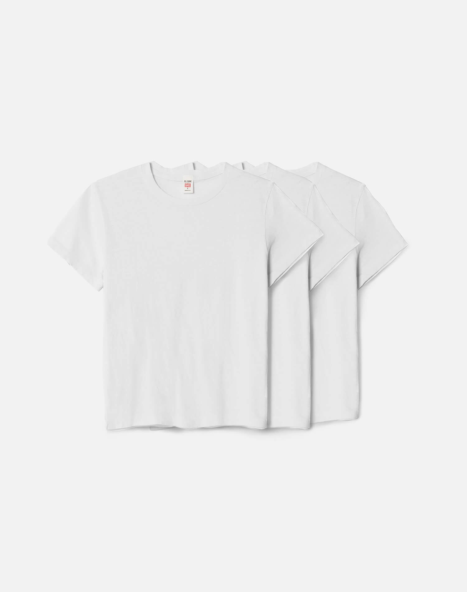 80s USA製　Hanes パックT 3枚　ホワイトTシャツ　デッドストック RE/DONE Hanes | Classic Tee 3 Pack in White