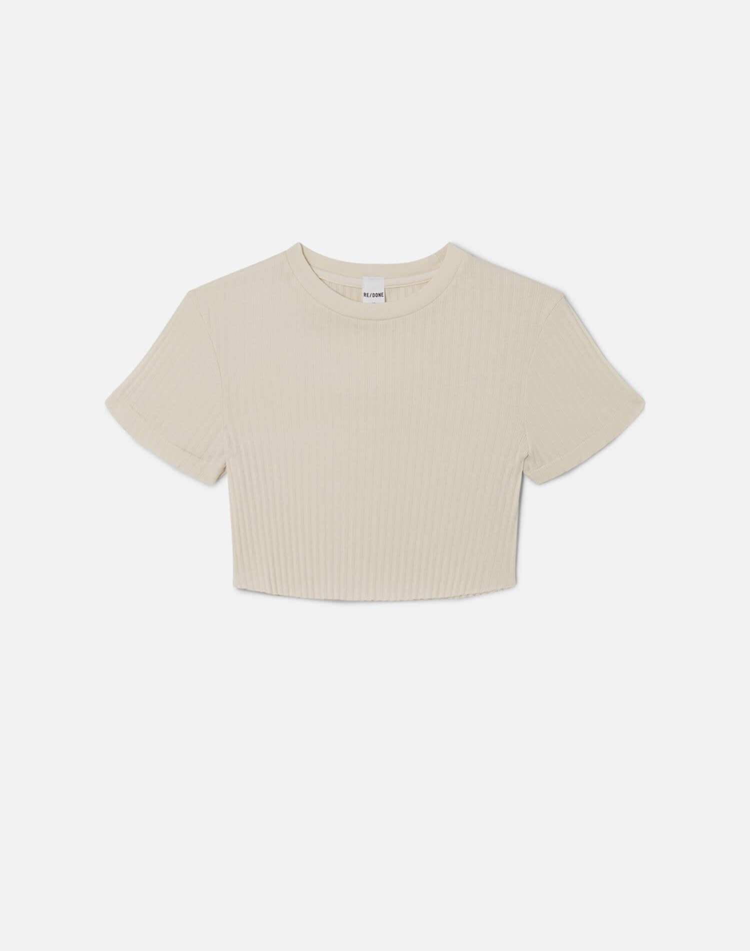 Cropped 60s Slim Tee - Vintage White