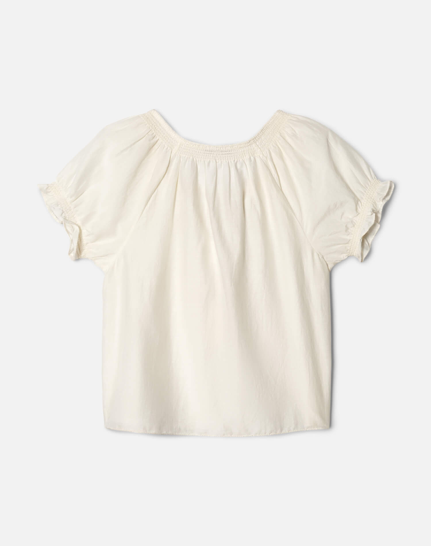 Katie Embroidered Top - Vintage White