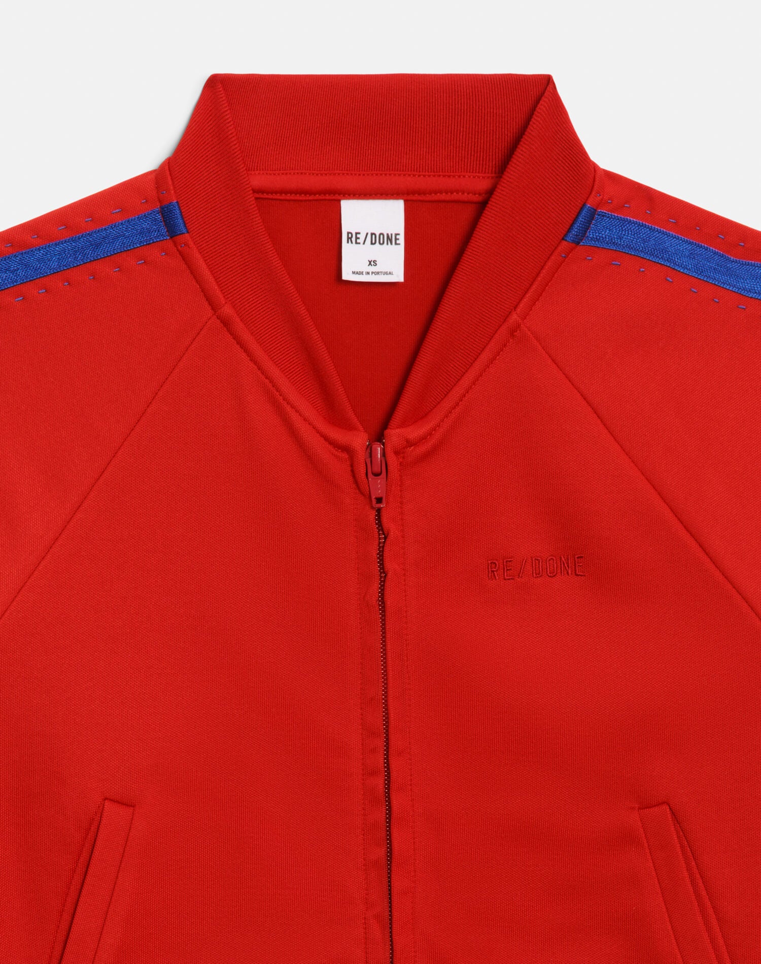 RE/DONE | Sunland Track Jacket in Crimson Cobalt